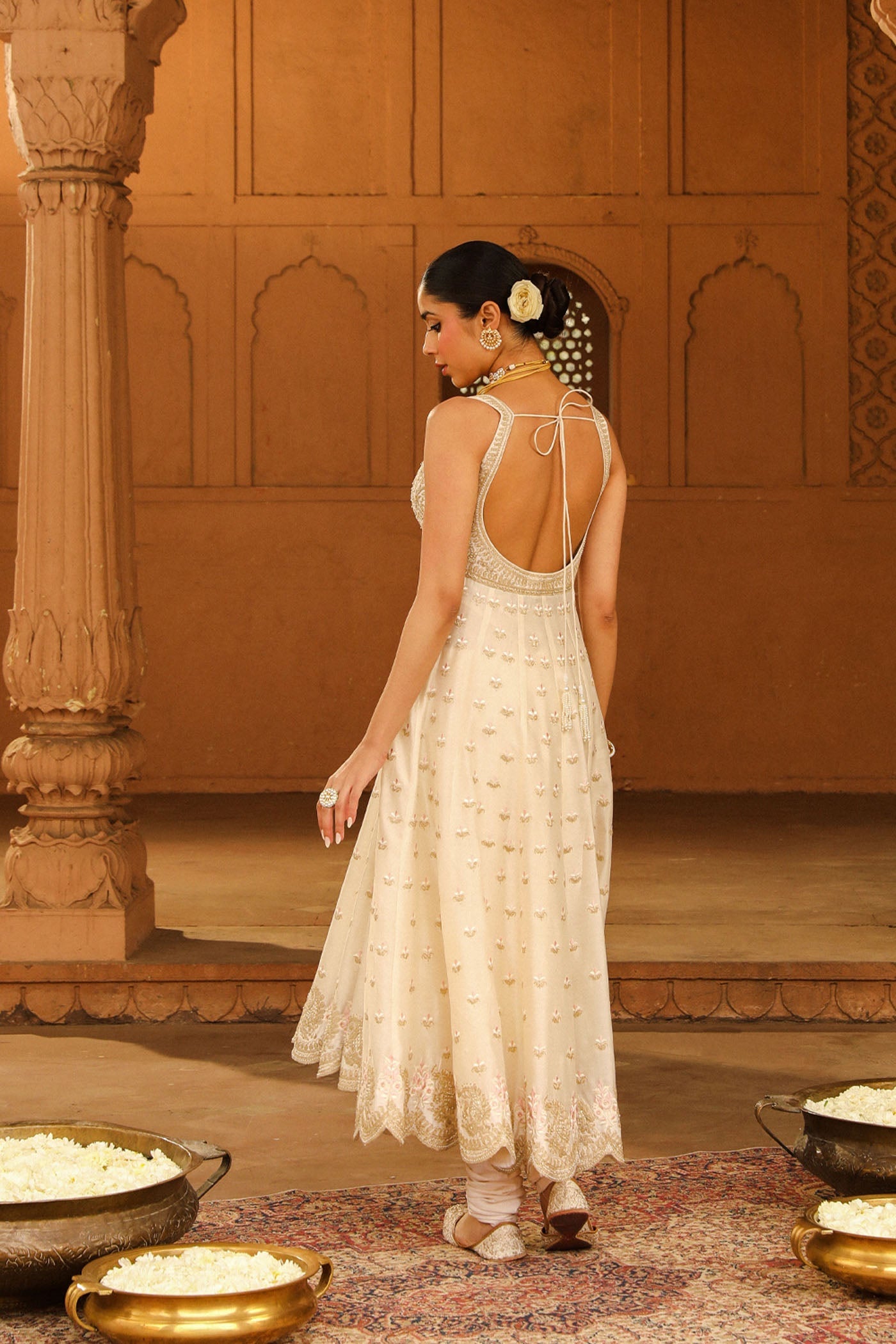 Chitrangda Singh In Wafiya - Daisy Ivory Ankle Length Anarkali with Chooridaar and Dupatta