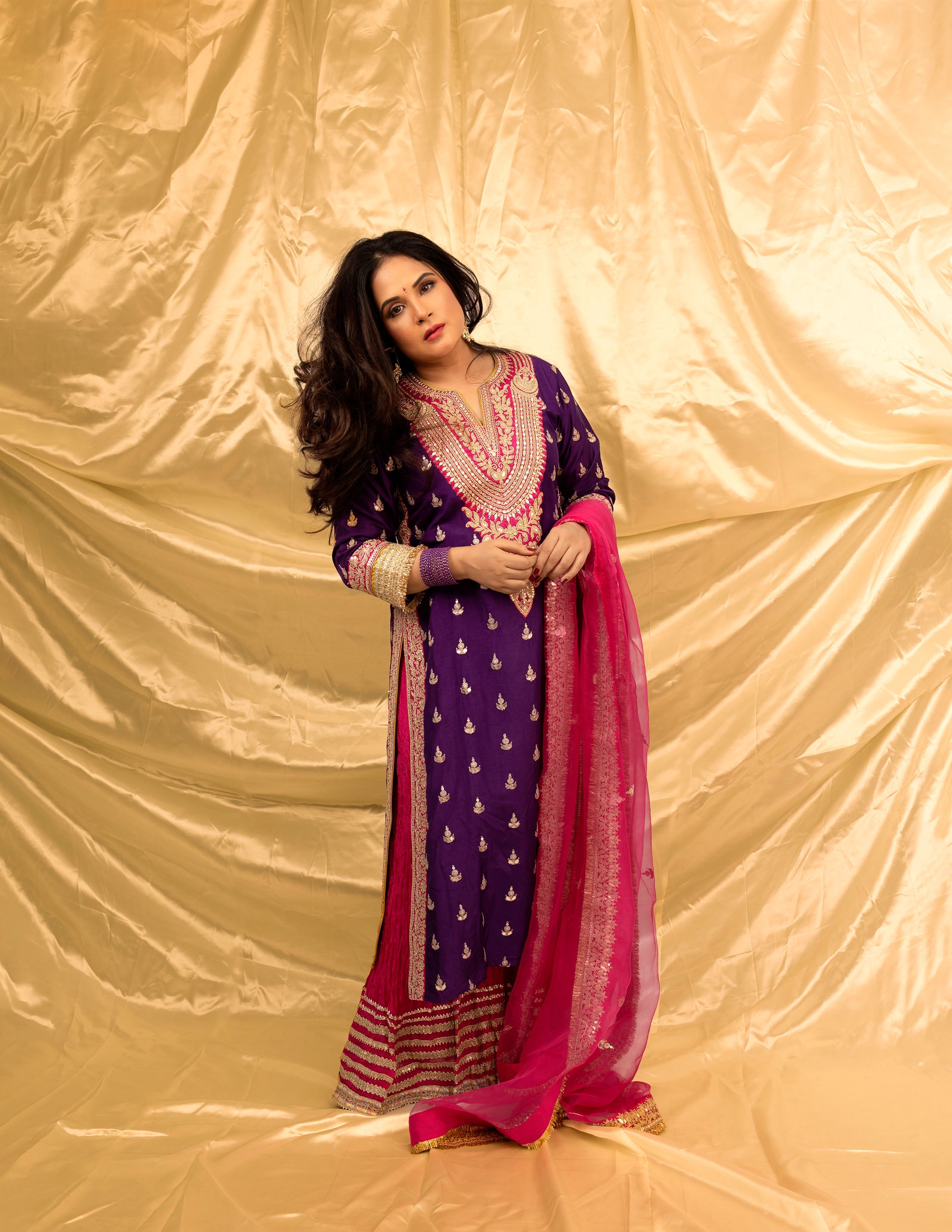 Richa Chadha in Fitoor Sharara Set