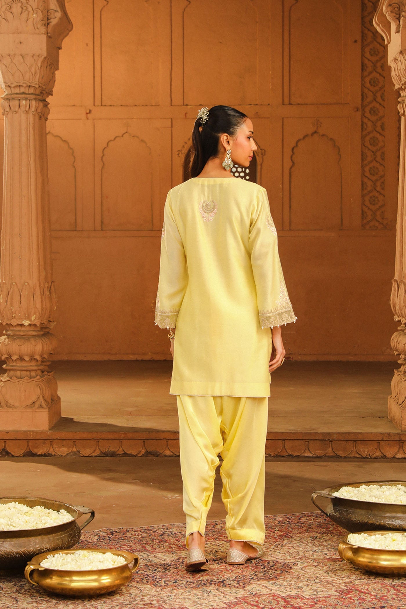 Mehak Jain in Ashira Lemon Yellow- Kurta , Salwar with Dupatta