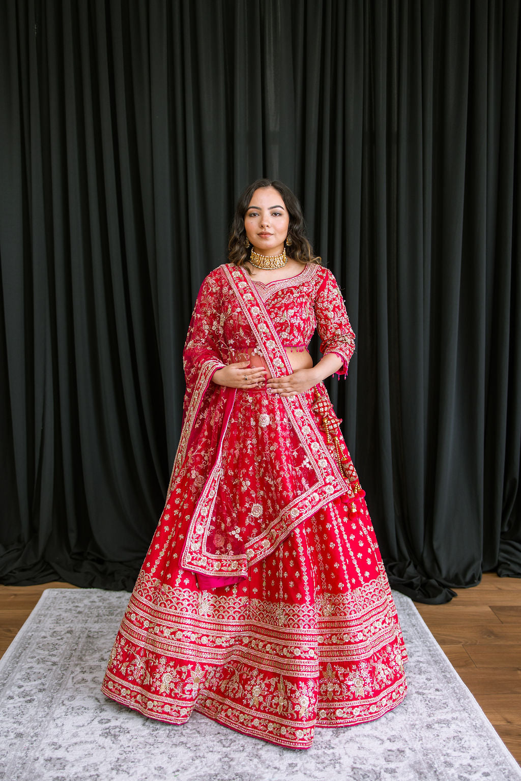 Maharani Rani Pink - Mila Bridal Lehenga - Ready To Ship