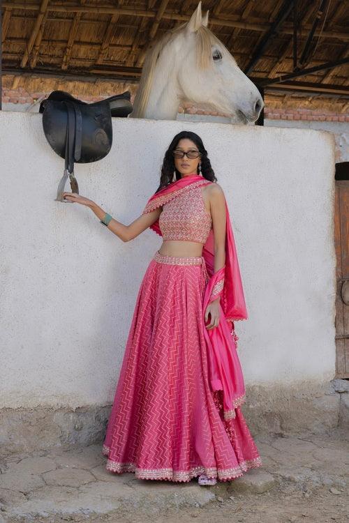 Banarasi Chanderi Silk Lehenga