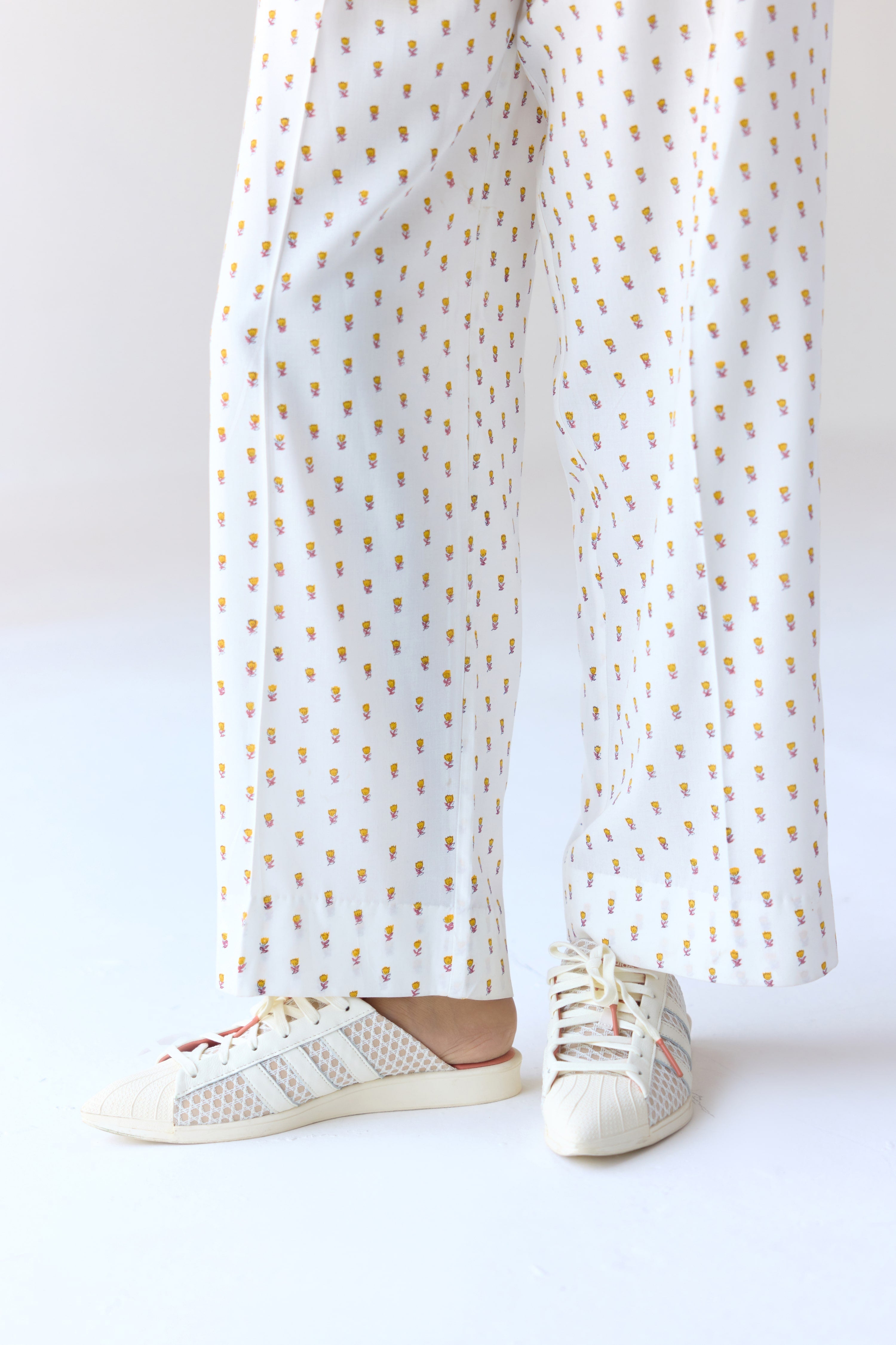 White Top & Trouser Set - CNC204