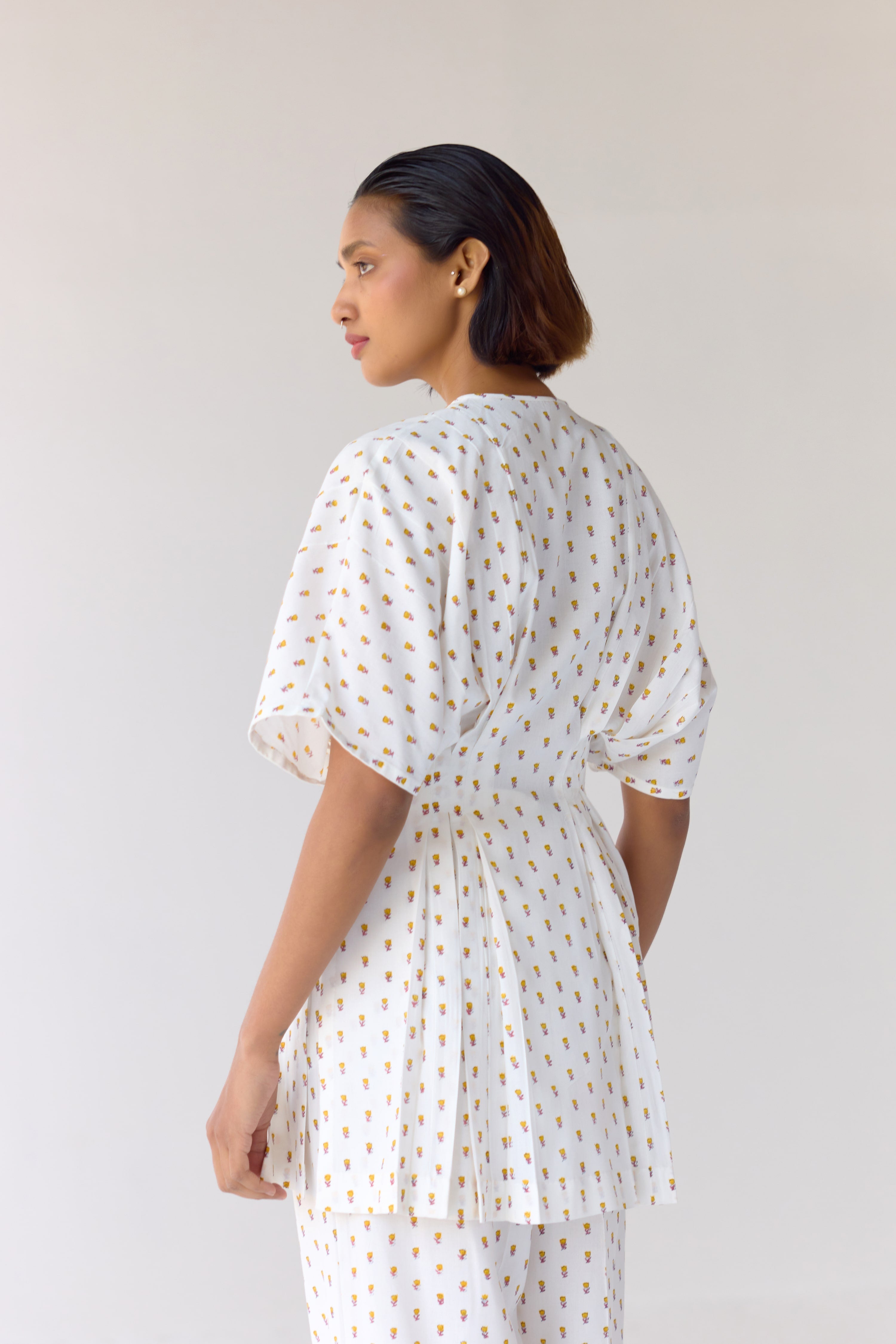 White Top & Trouser Set - CNC204