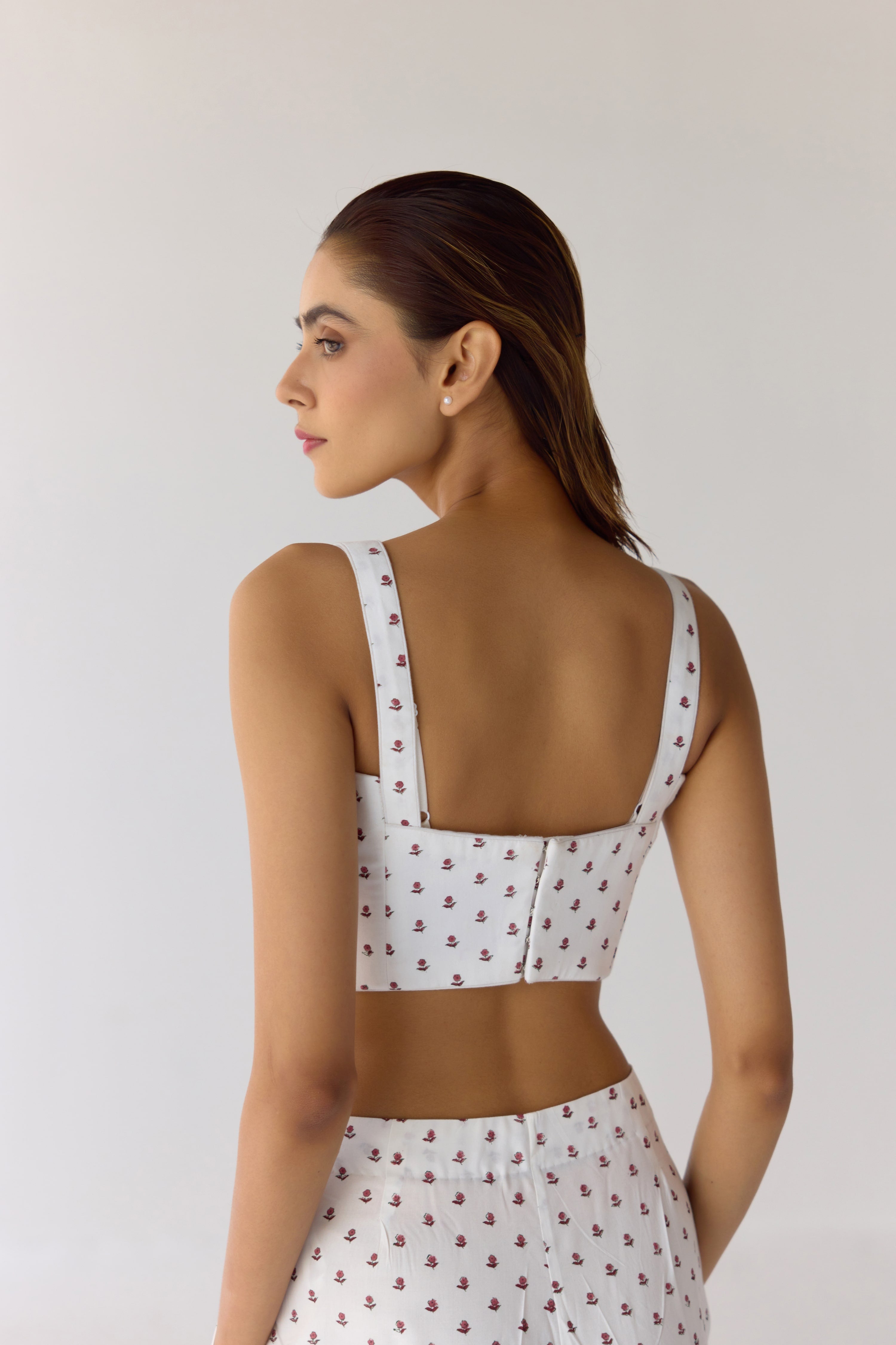 White Top & Trouser Set - CNC205