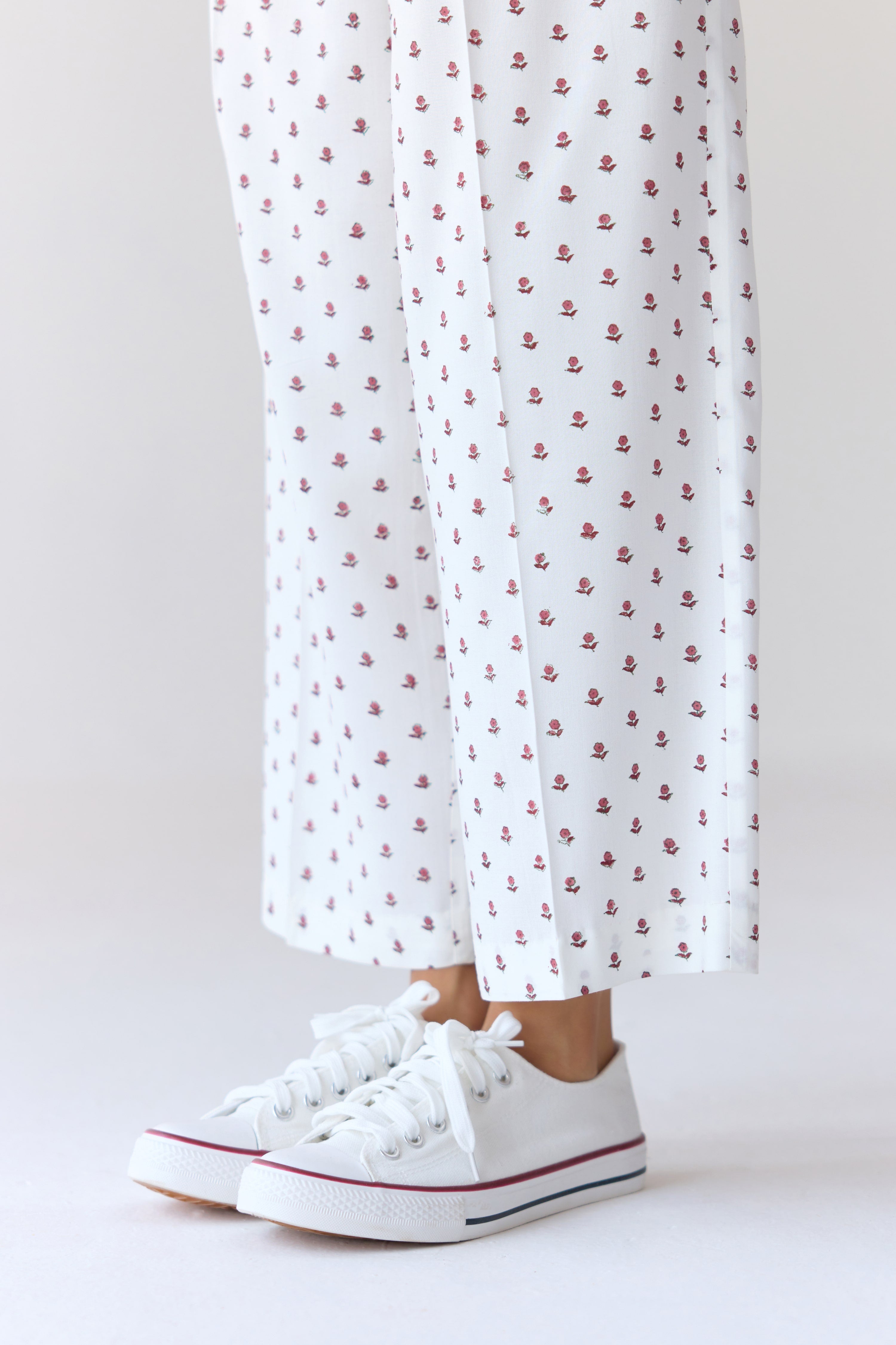 White Top & Trouser Set - CNC209