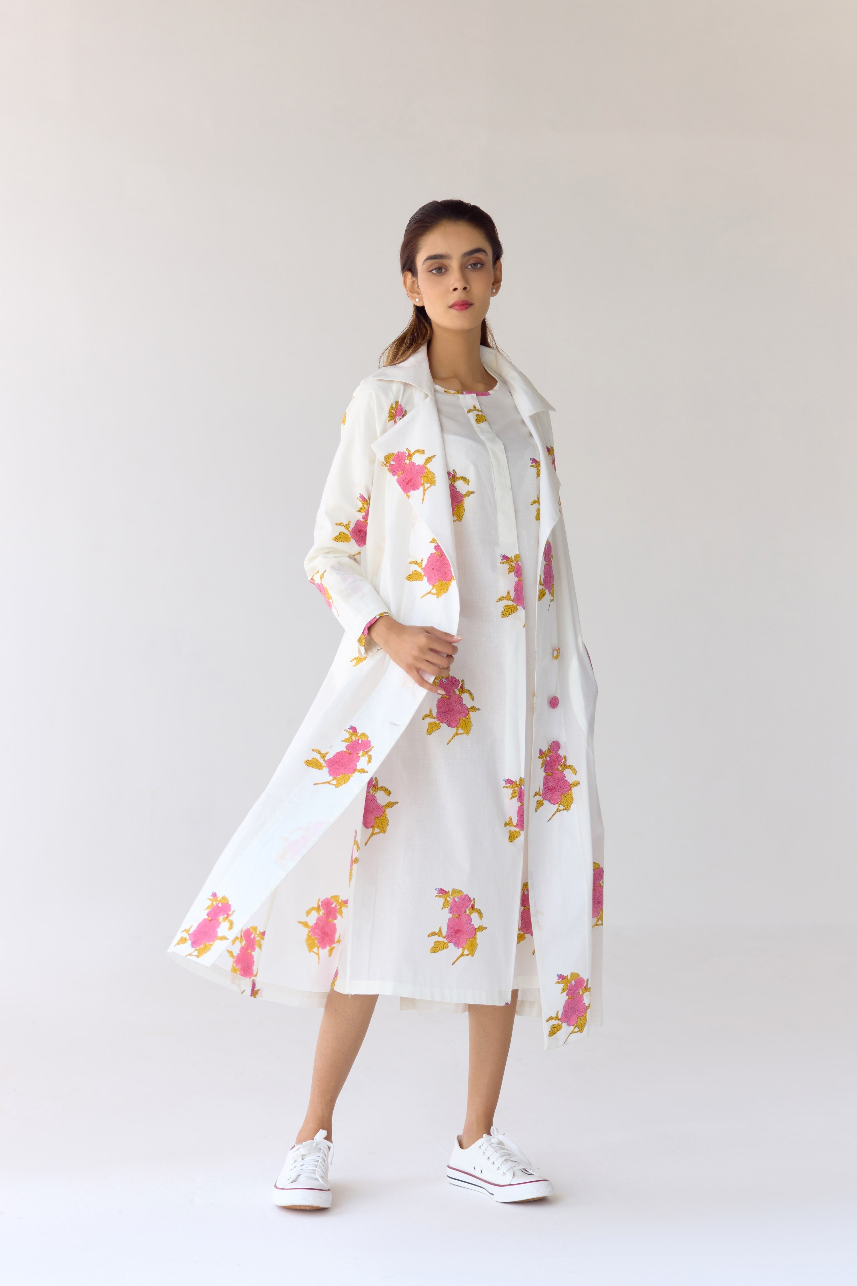 White Tunic & Jacket Set - CNC211