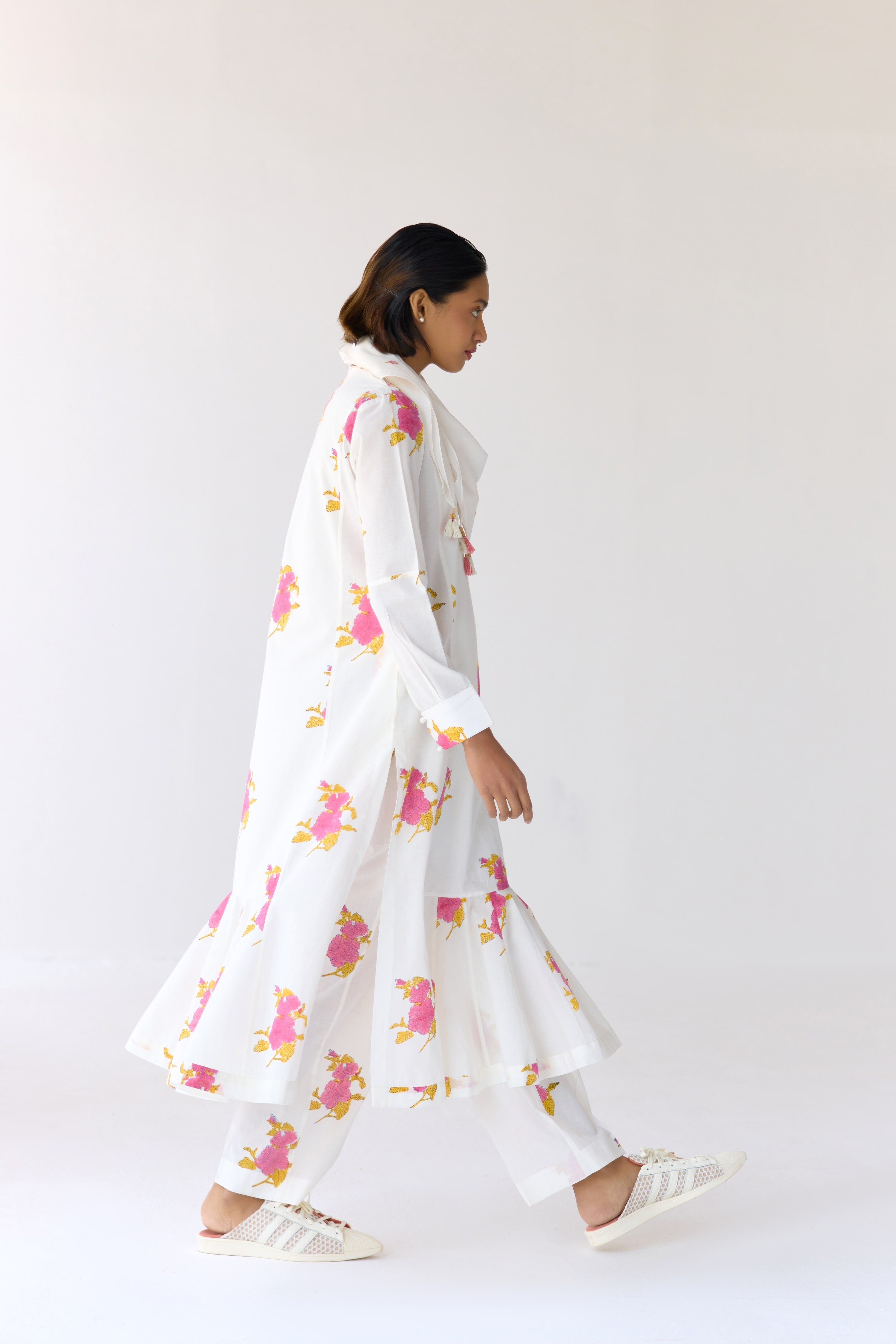 White Kurta Set - CNC213