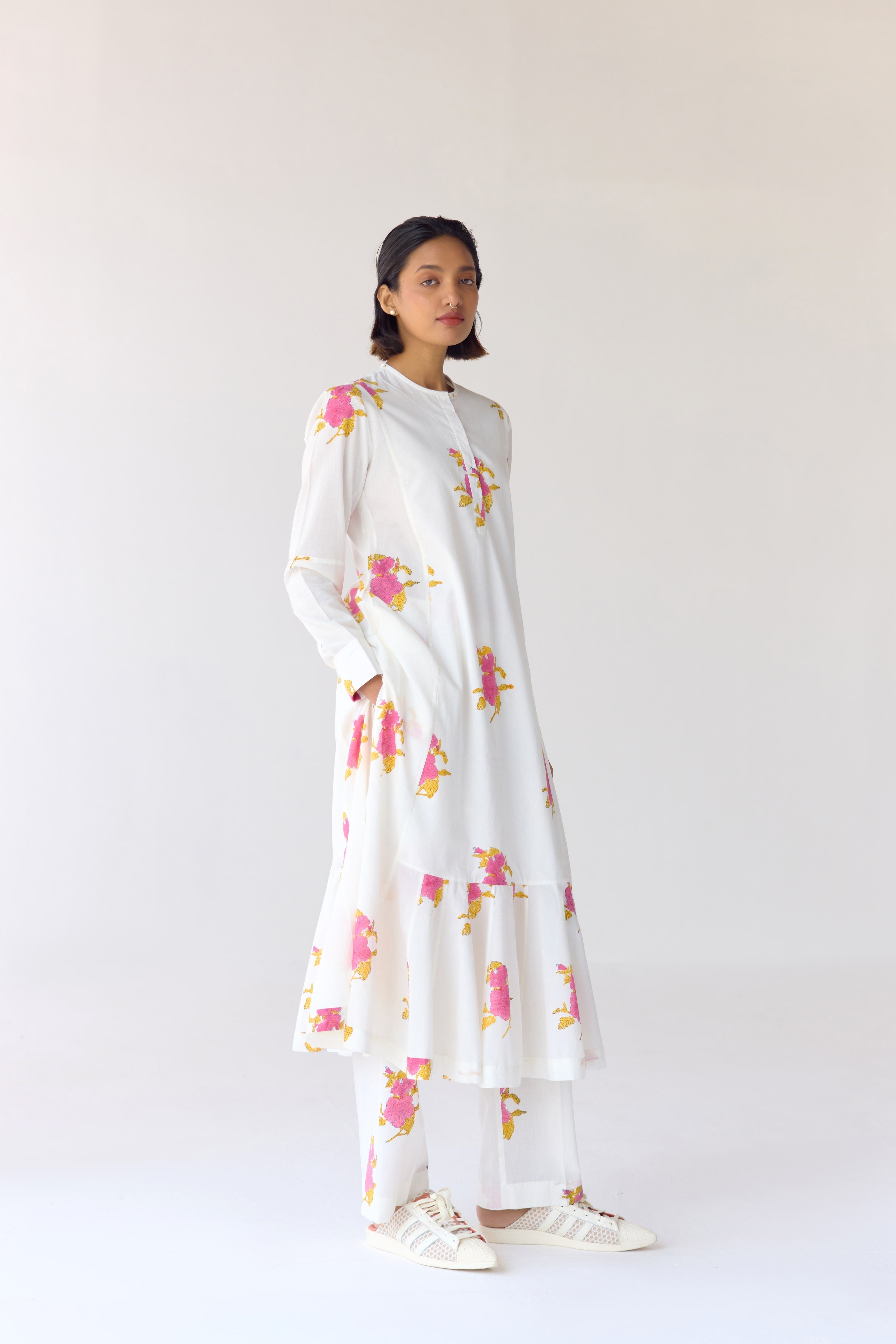 White Kurta Set - CNC213