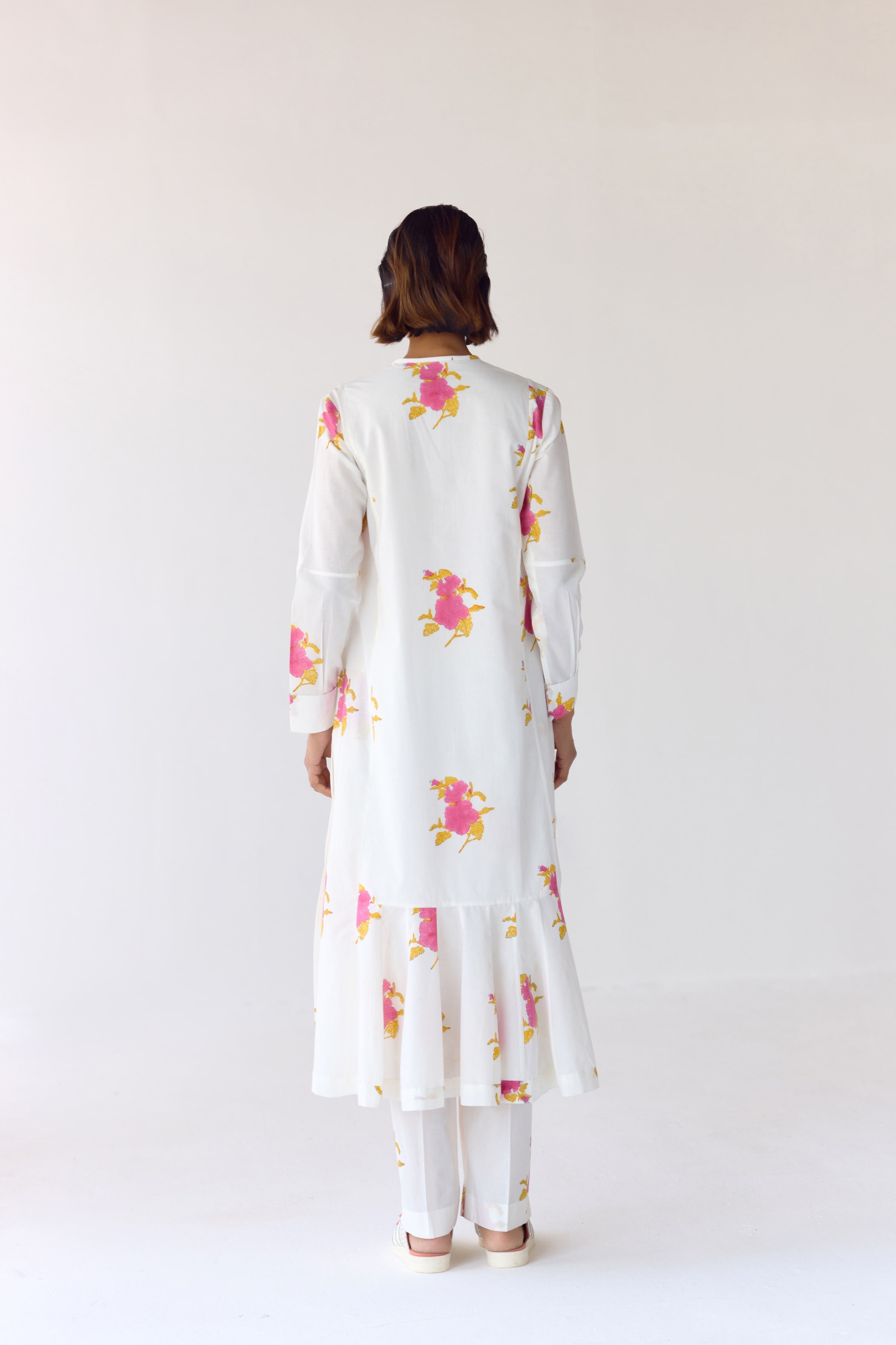 White Kurta Set - CNC213