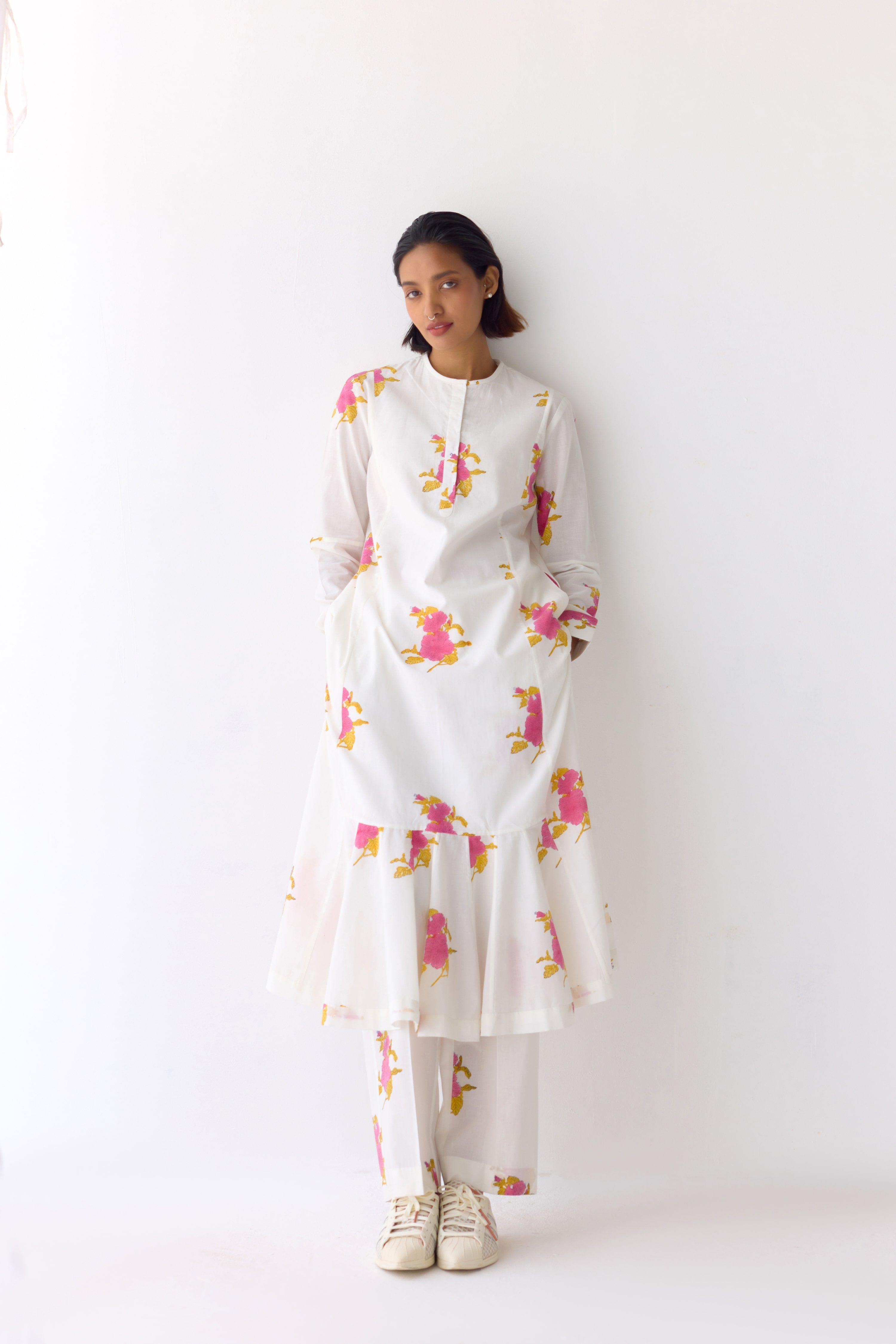 White Kurta Set - CNC213
