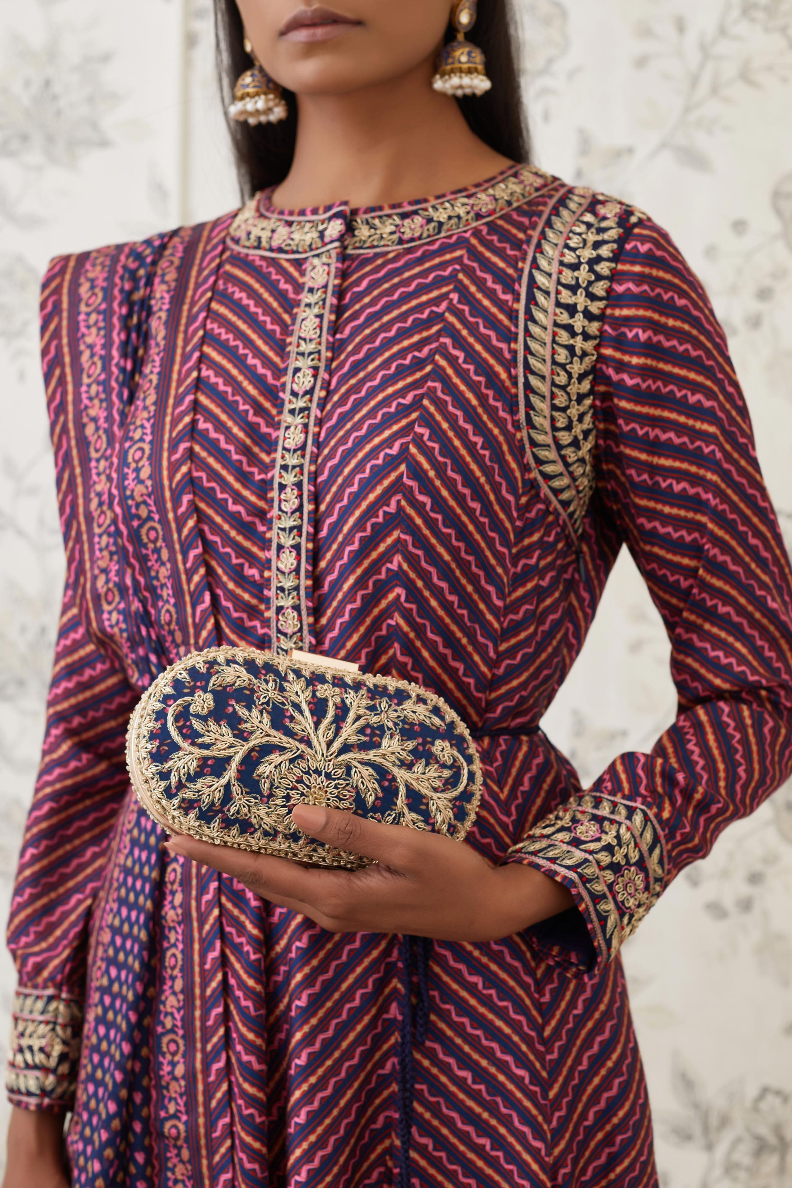 Blue Anarkali Set
