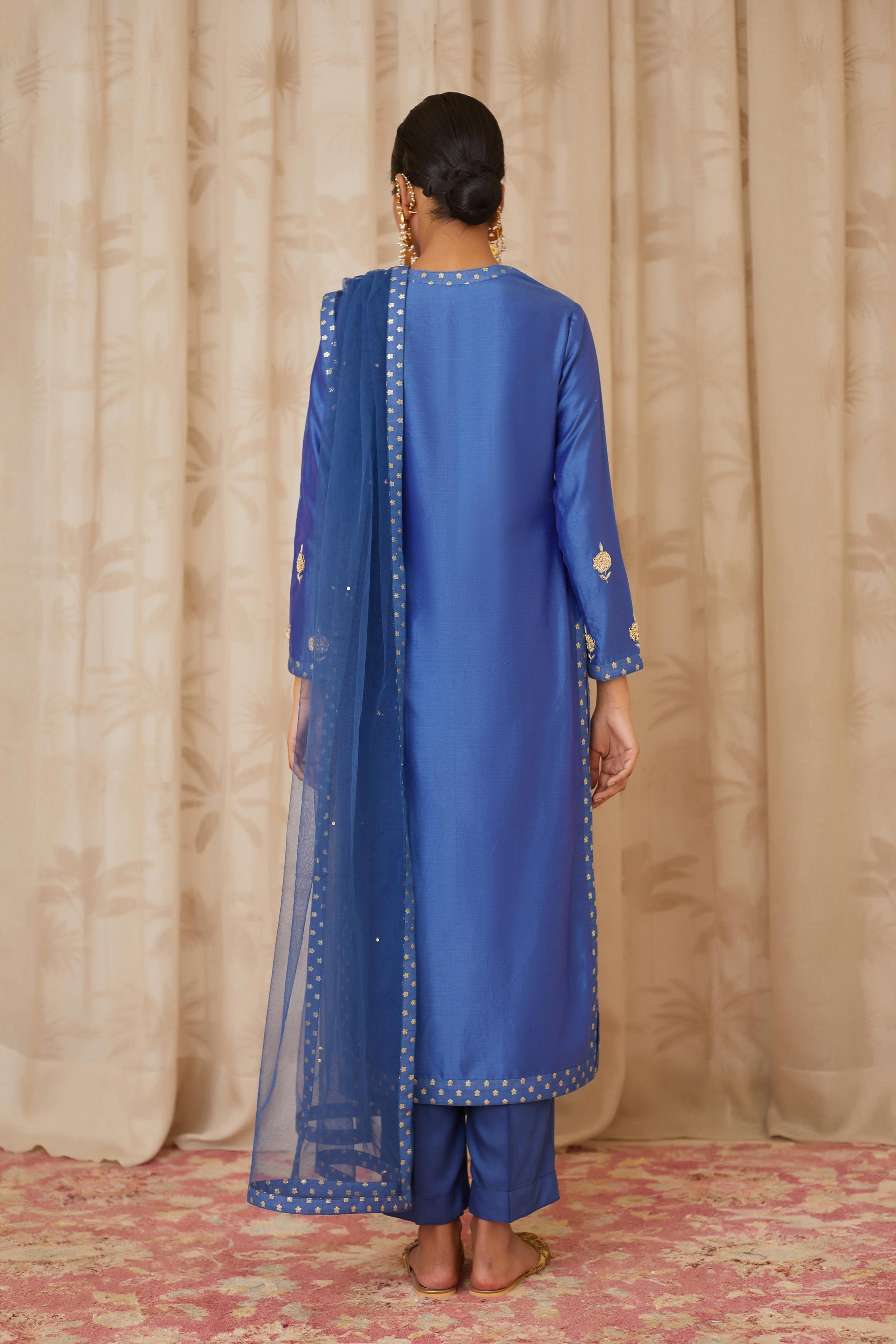 Royal Blue Kurta Set