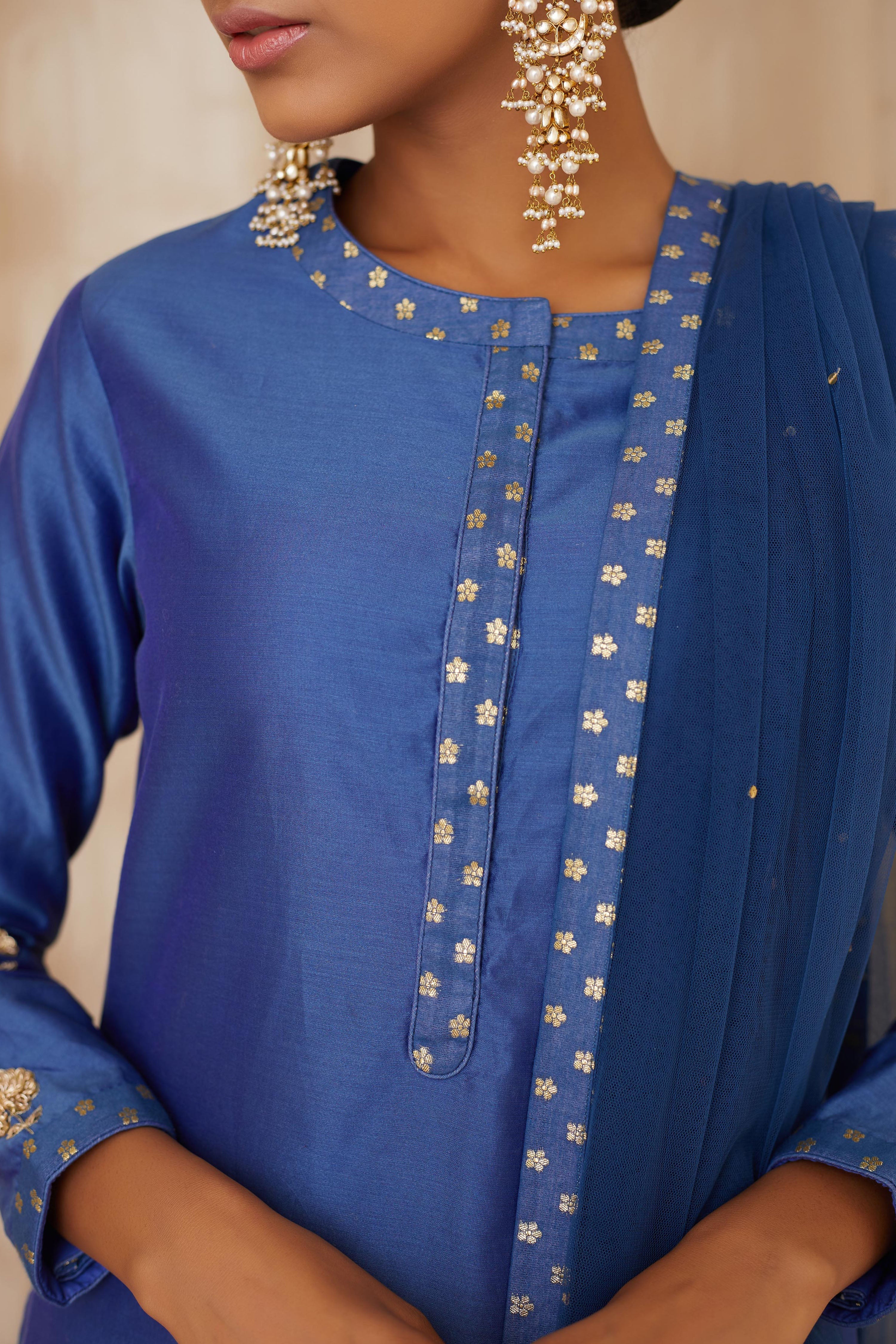 Royal Blue Kurta Set