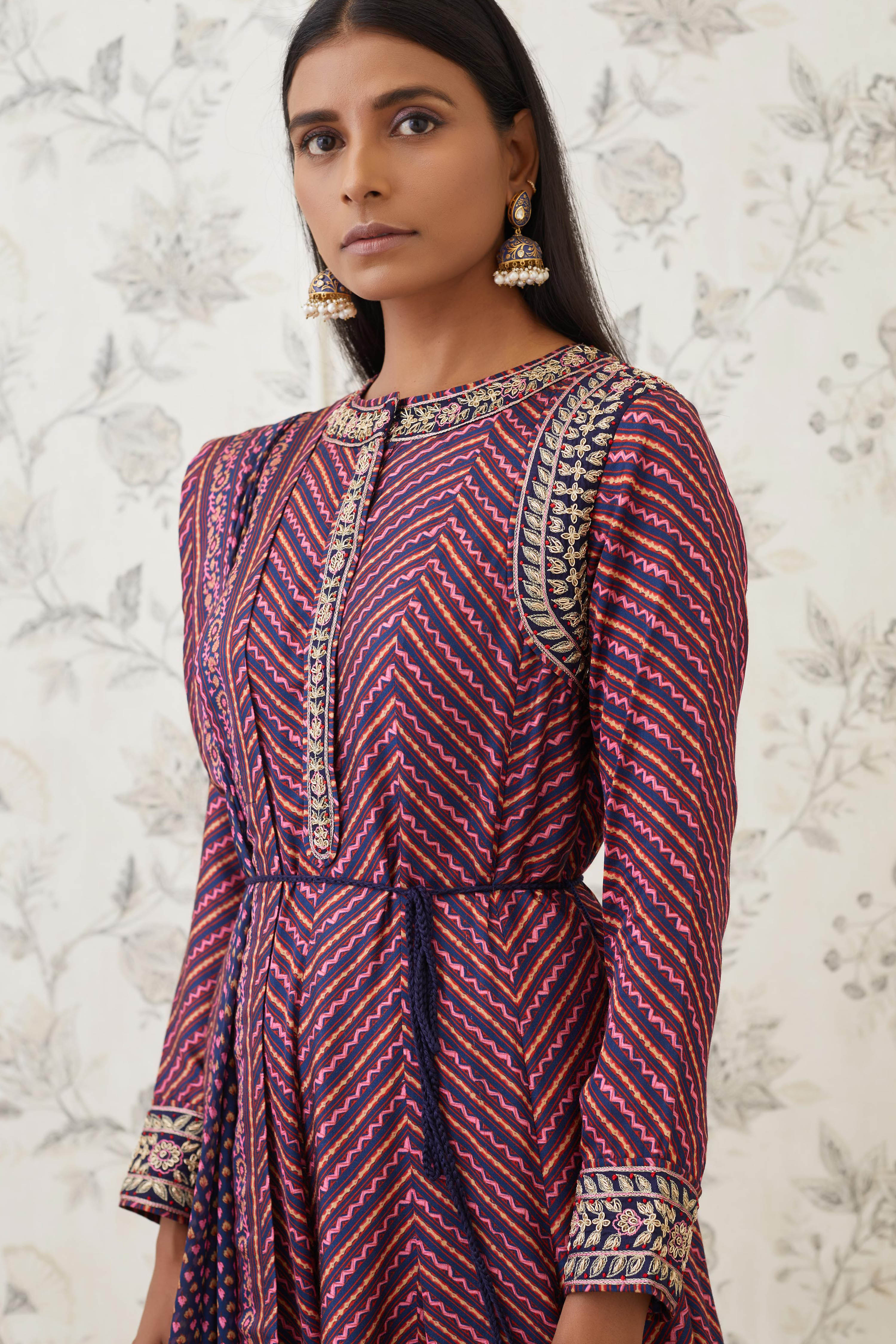 Blue Anarkali Set