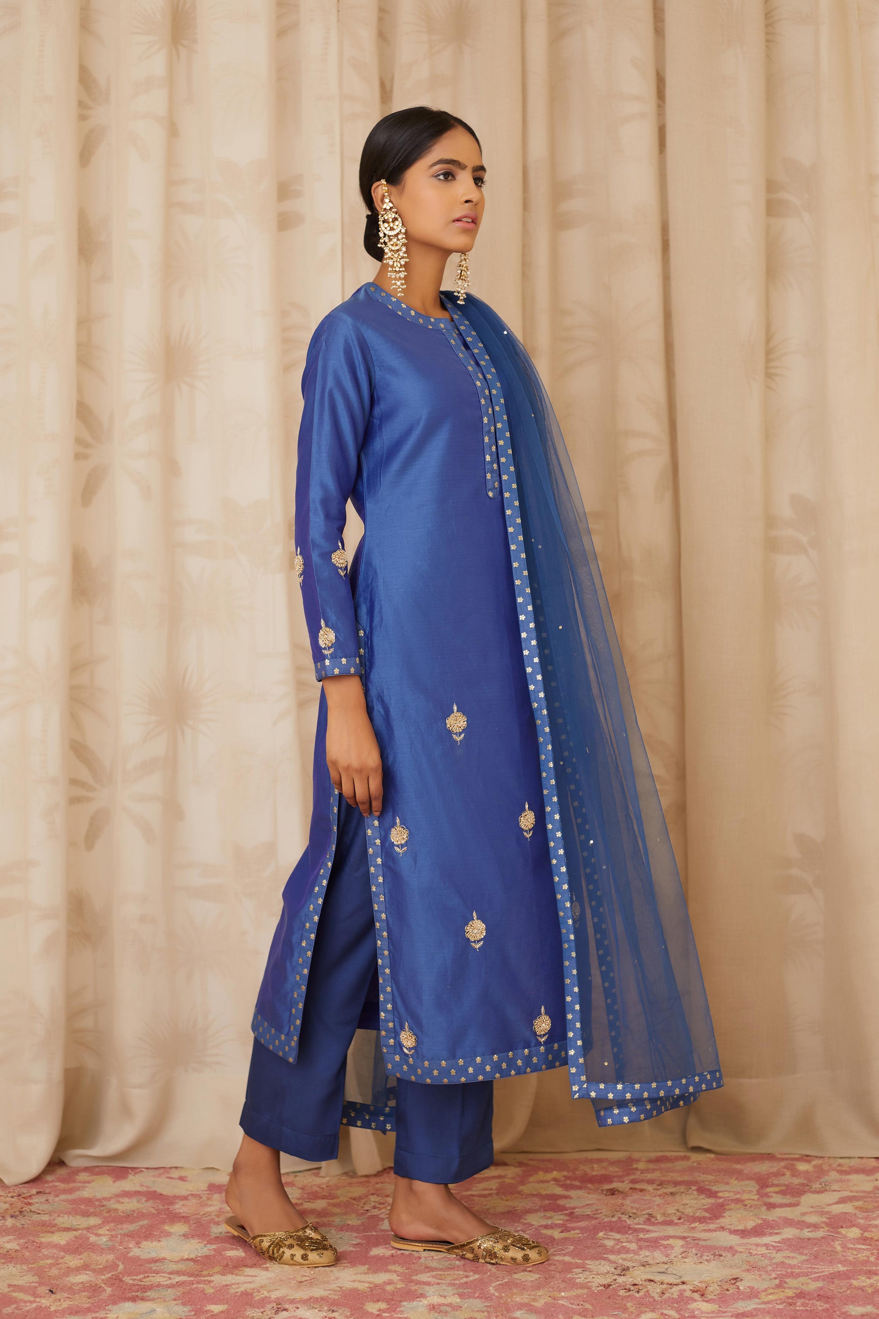 Royal Blue Kurta Set