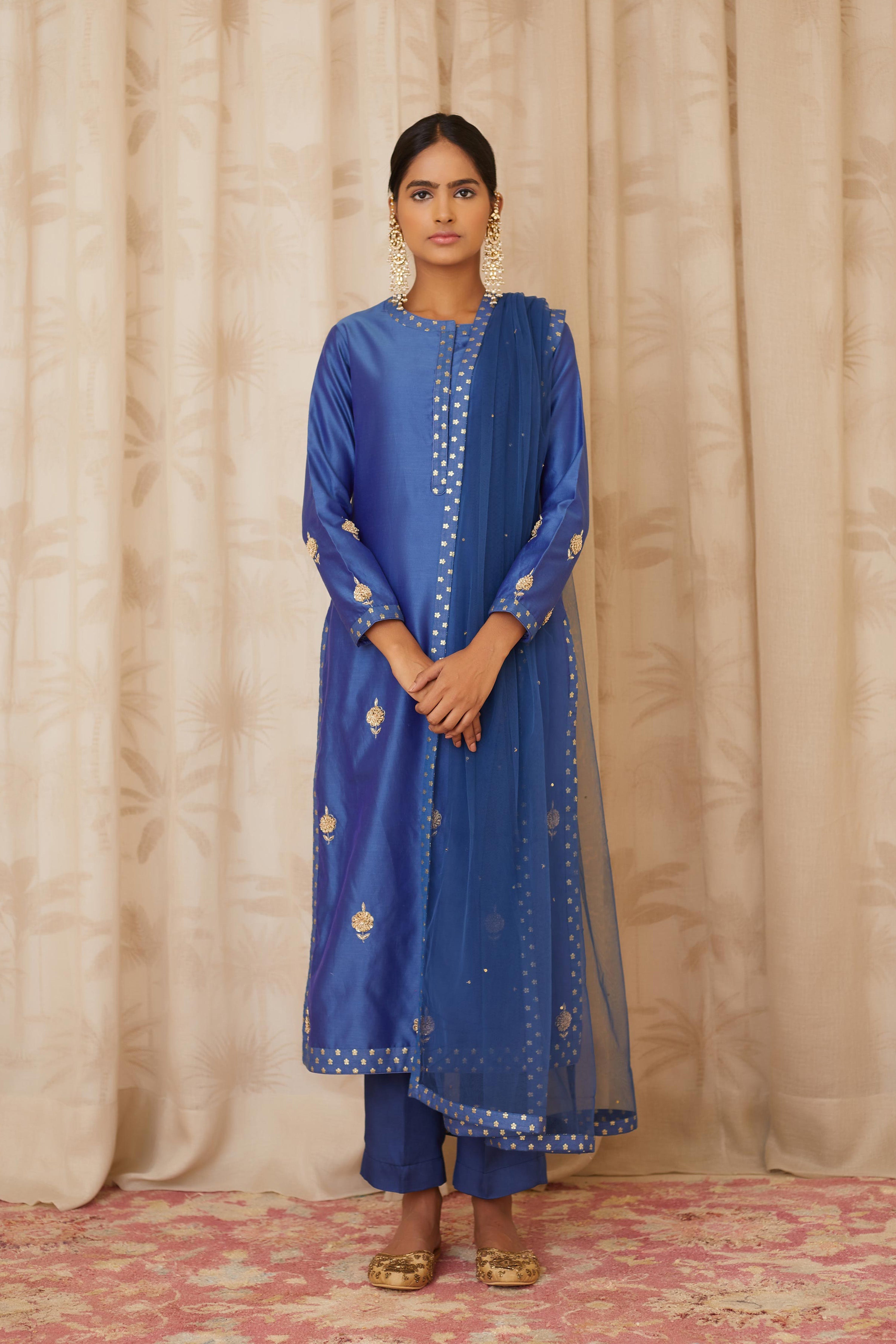 Royal Blue Kurta Set