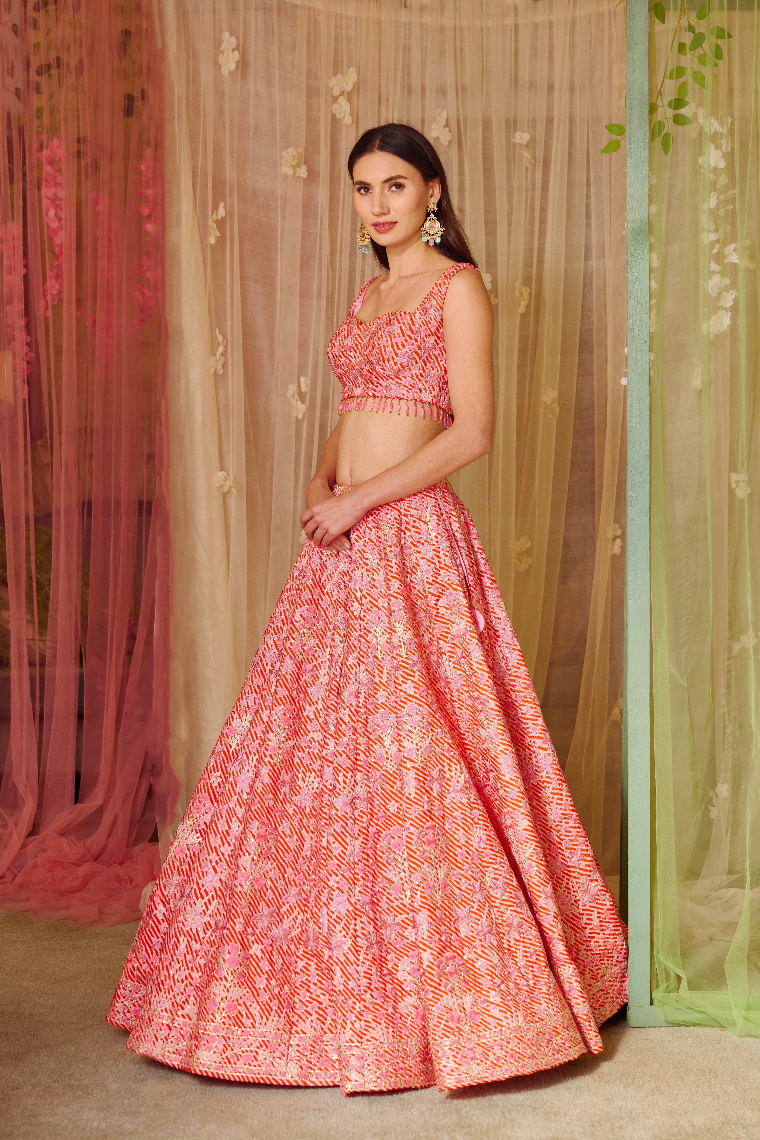Bright Pink Lehenga Set