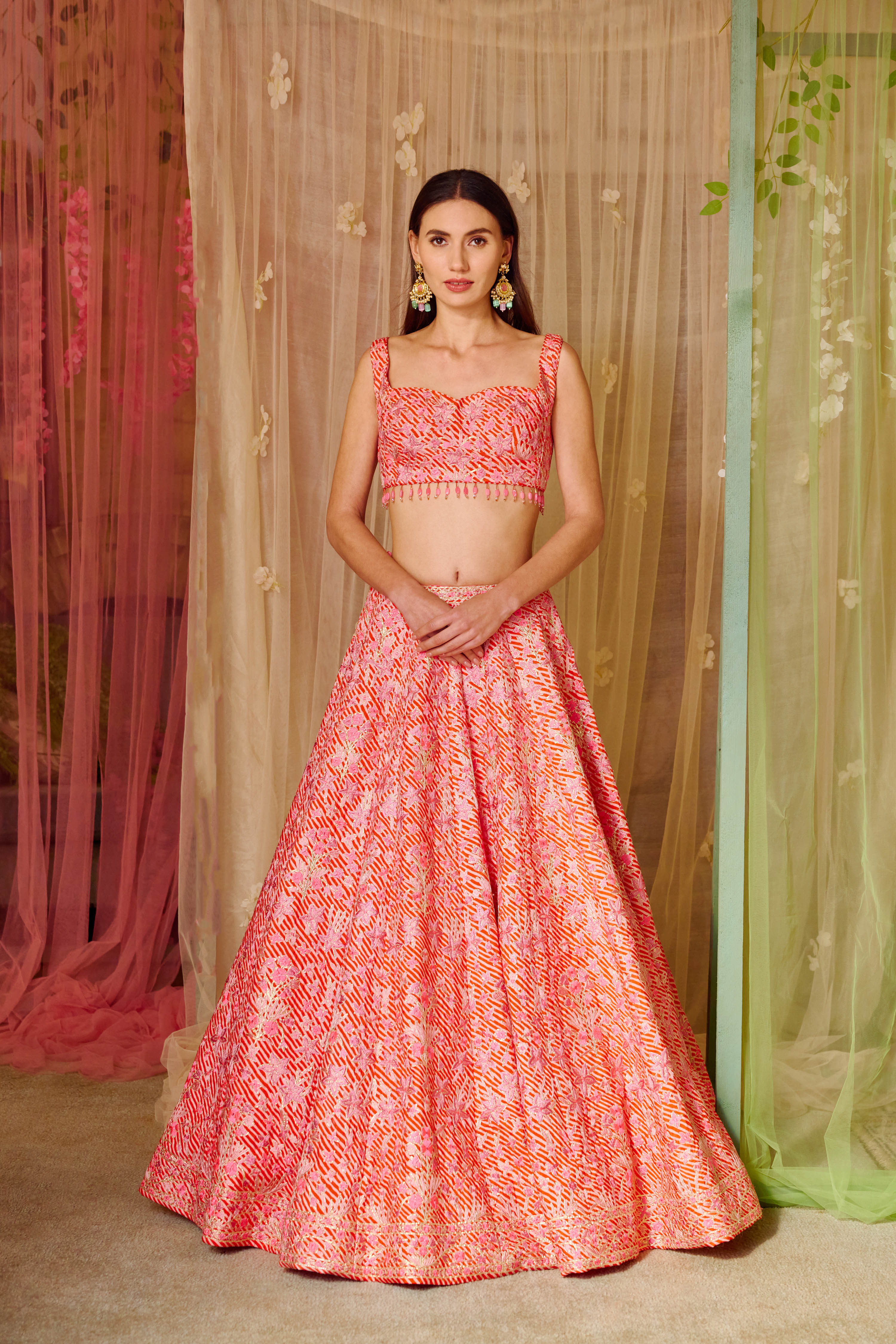 Bright Pink Lehenga Set