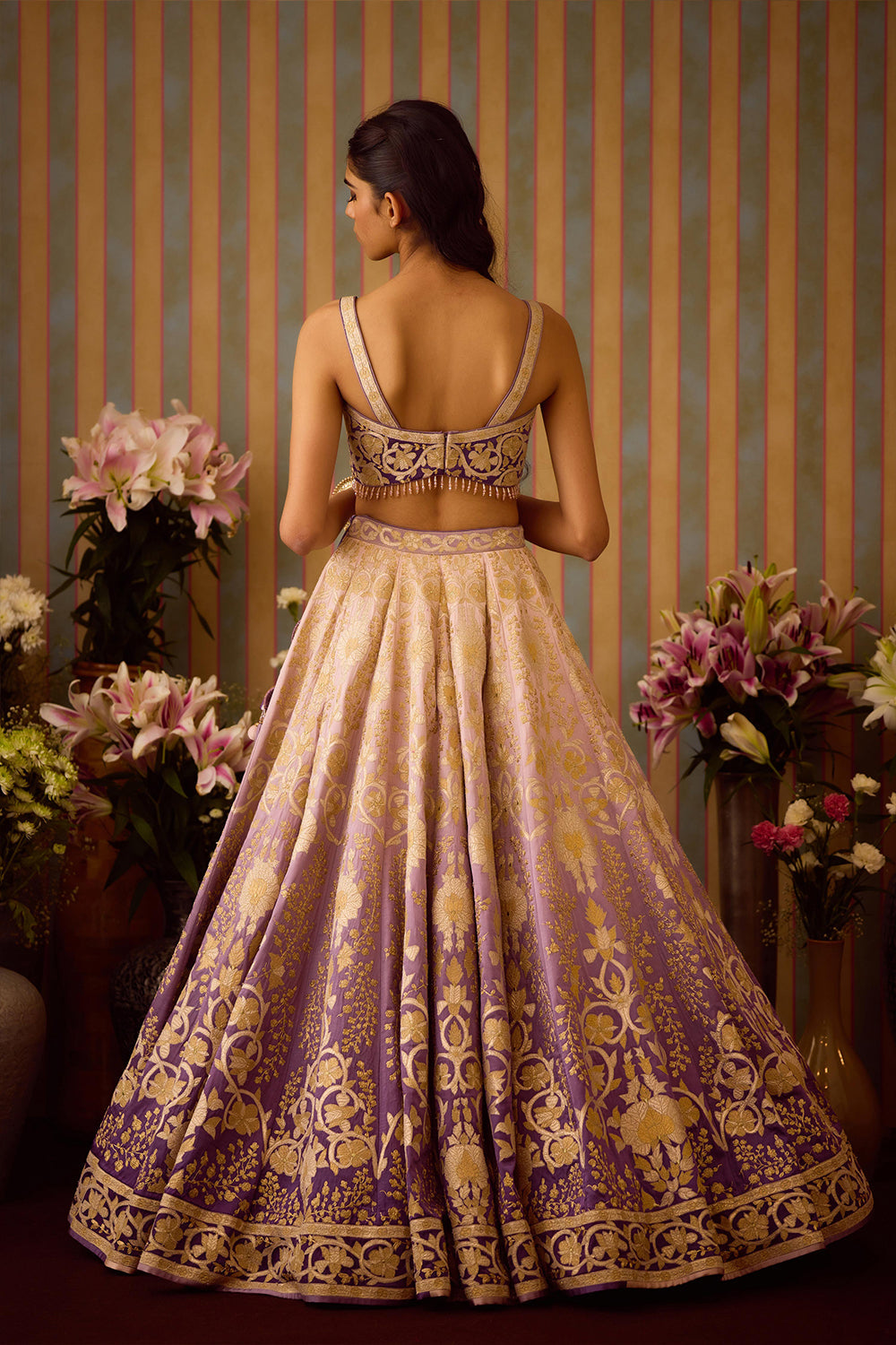 Lilac Mauve Lehenga Set
