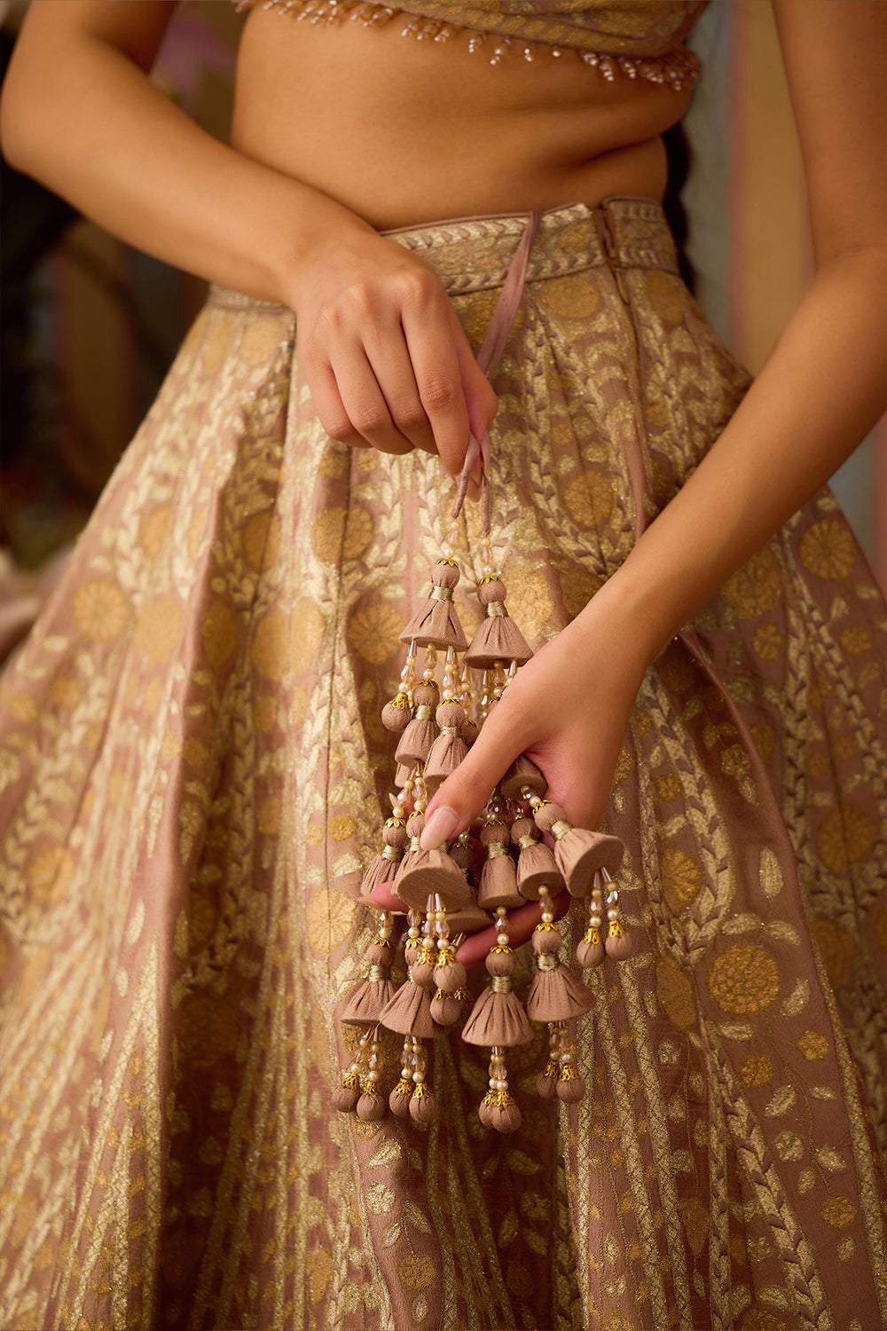 Smoke Grey Lehenga Set