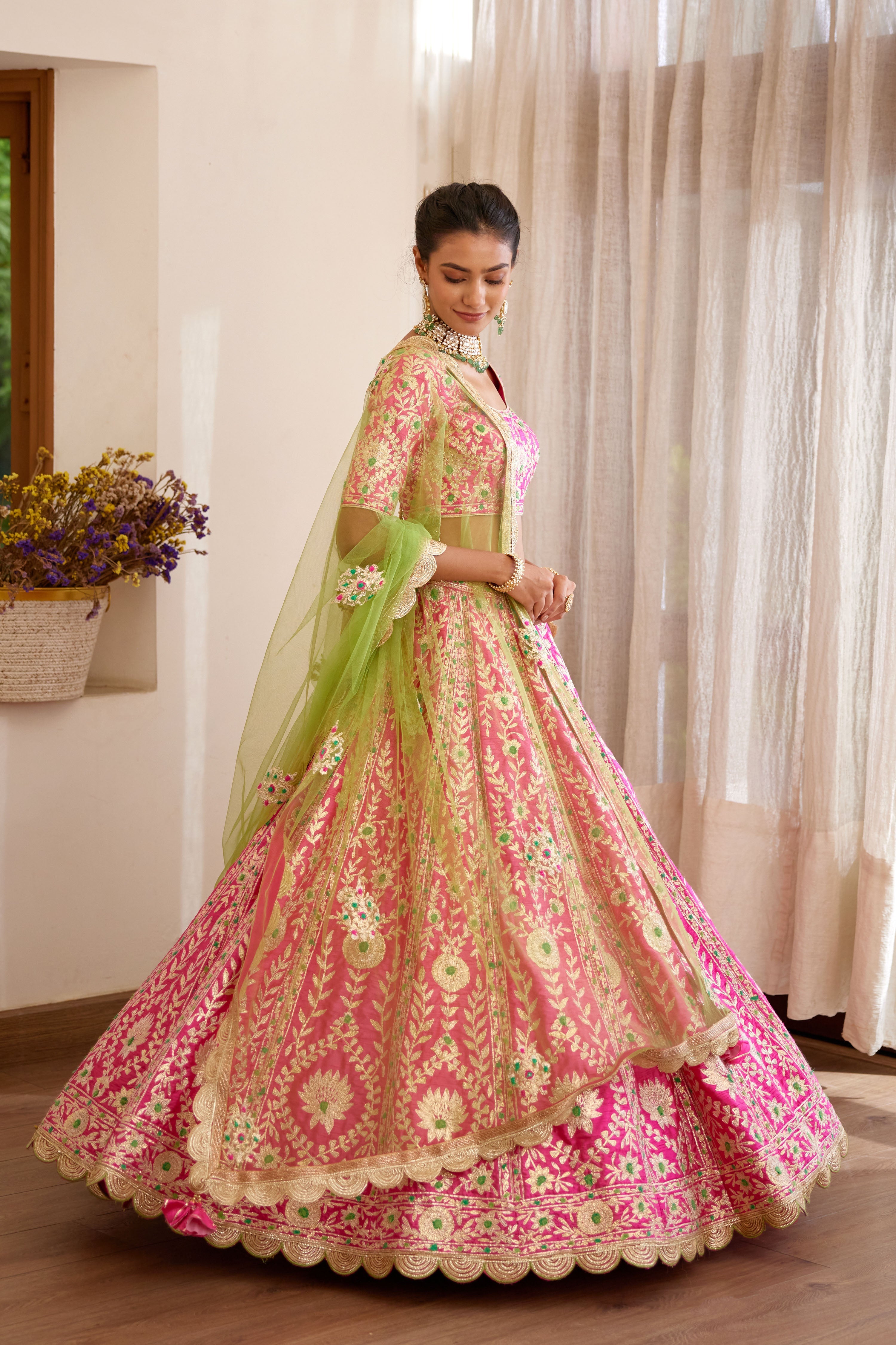 Pink Lehenga Set