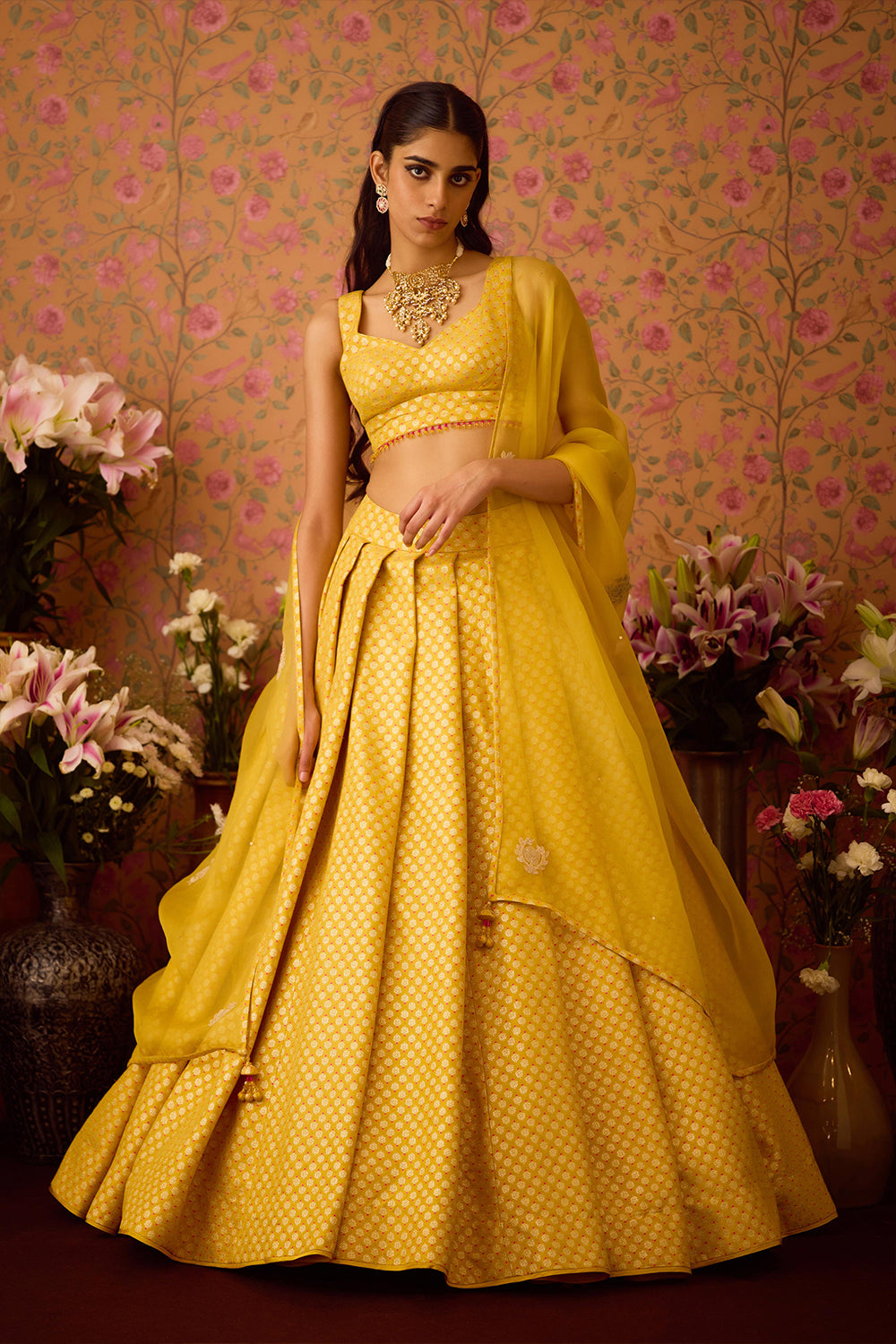 Maize Yellow Lehenga Set
