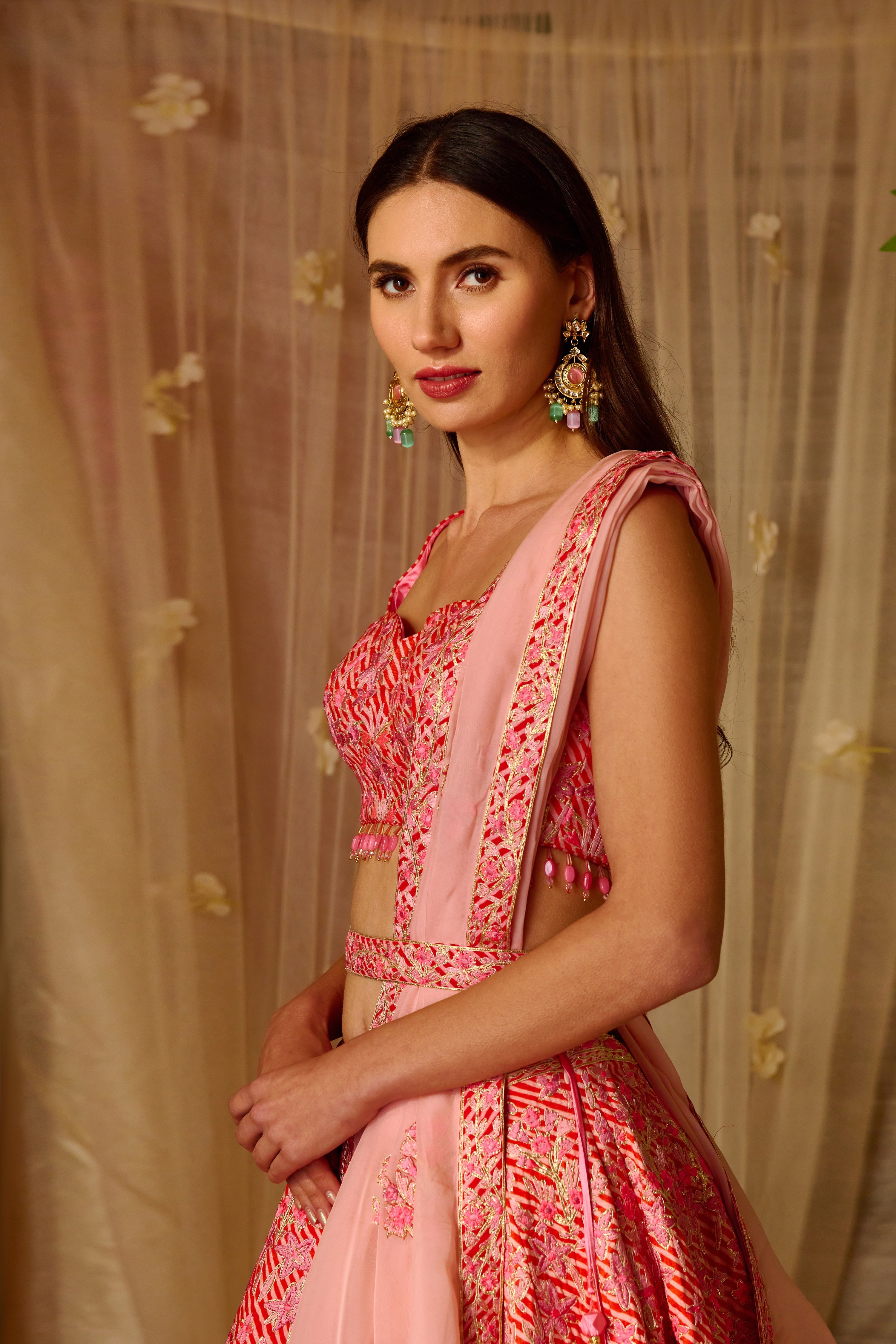 Bright Pink Lehenga Set