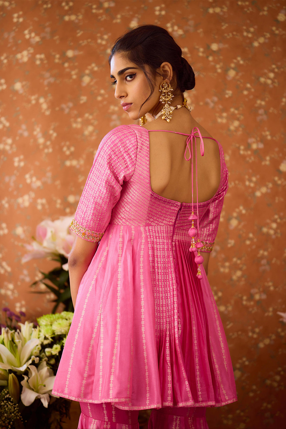 Rose Pink Sharara Set