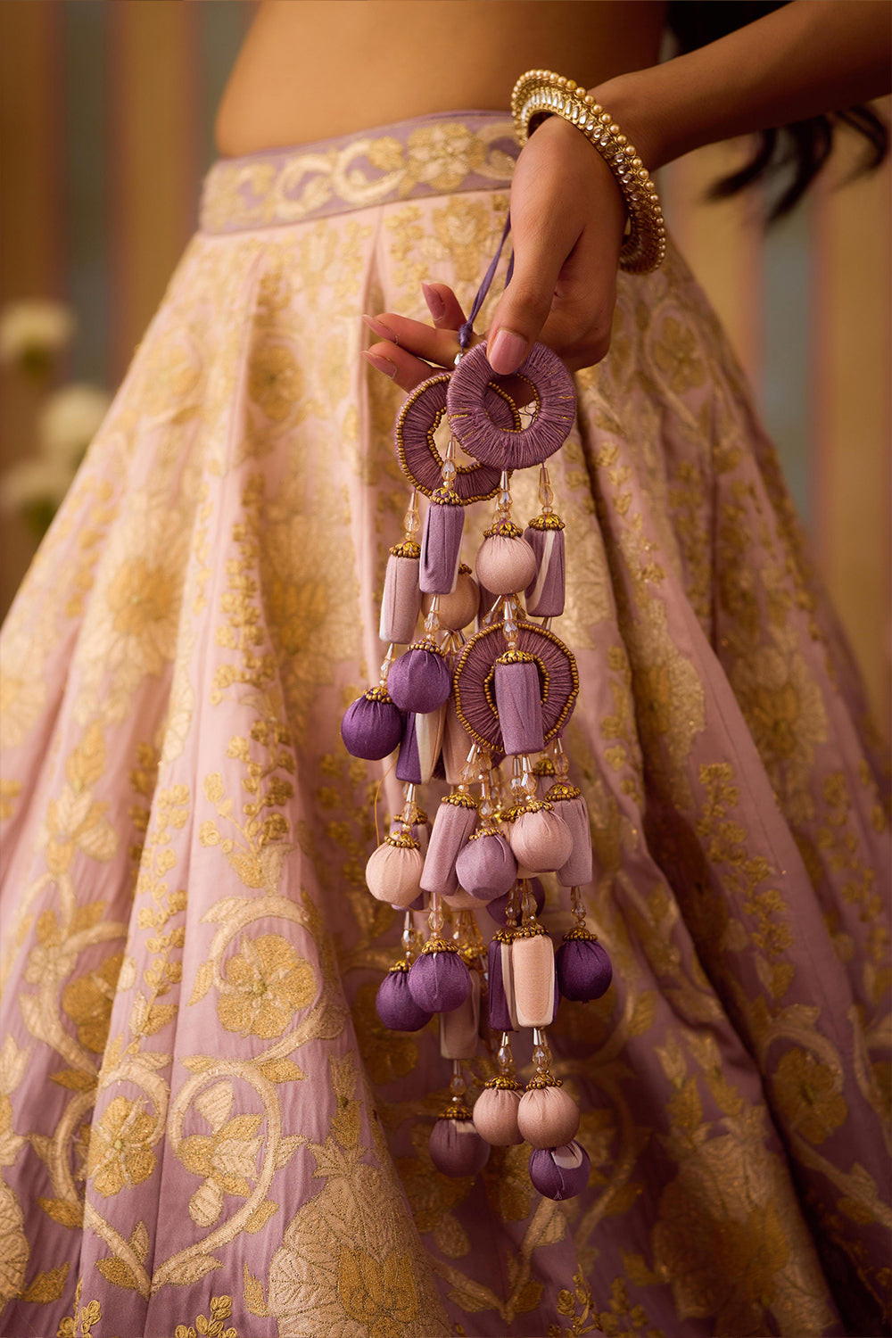 Lilac Mauve Lehenga Set