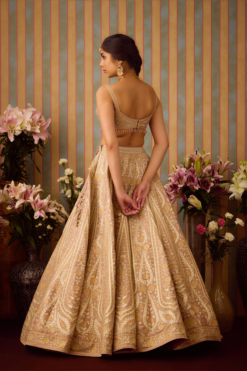 Smoke Grey Lehenga Set