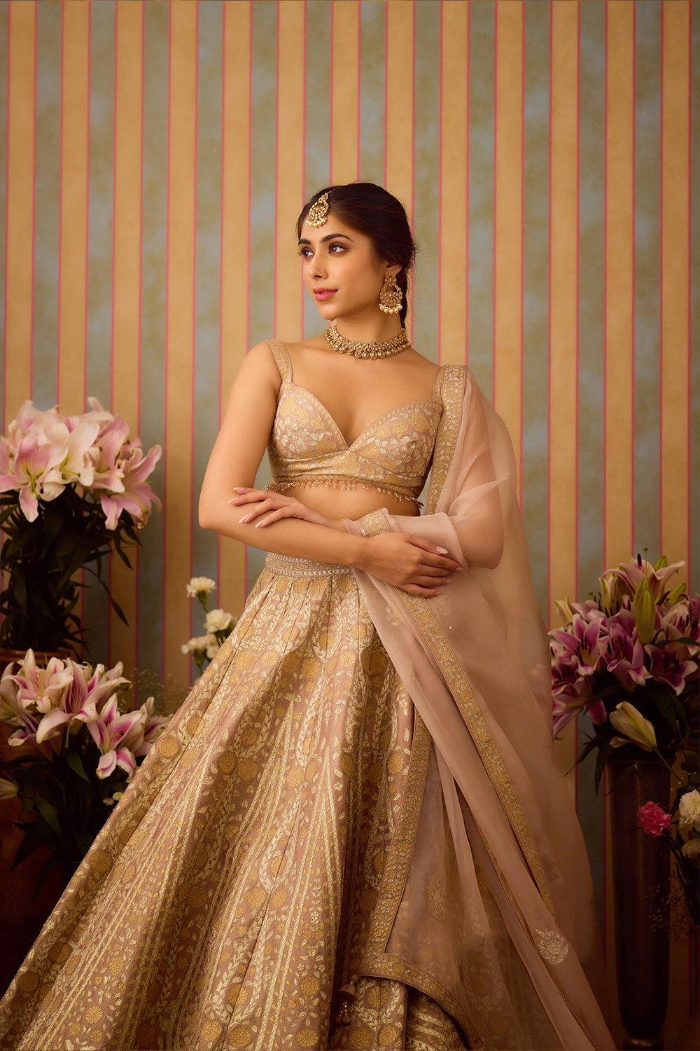 Smoke Grey Lehenga Set