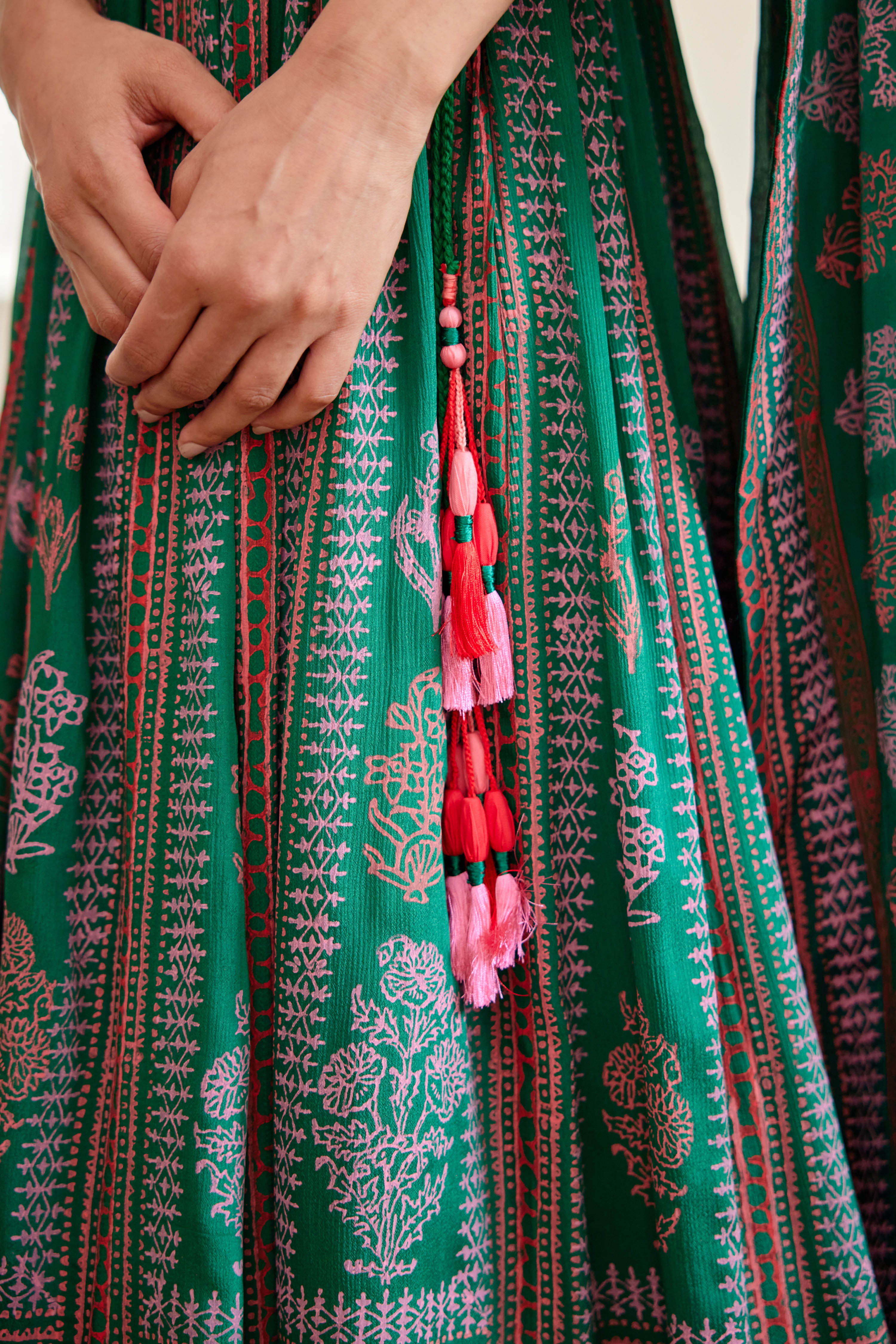 Dark Green Lehenga Set