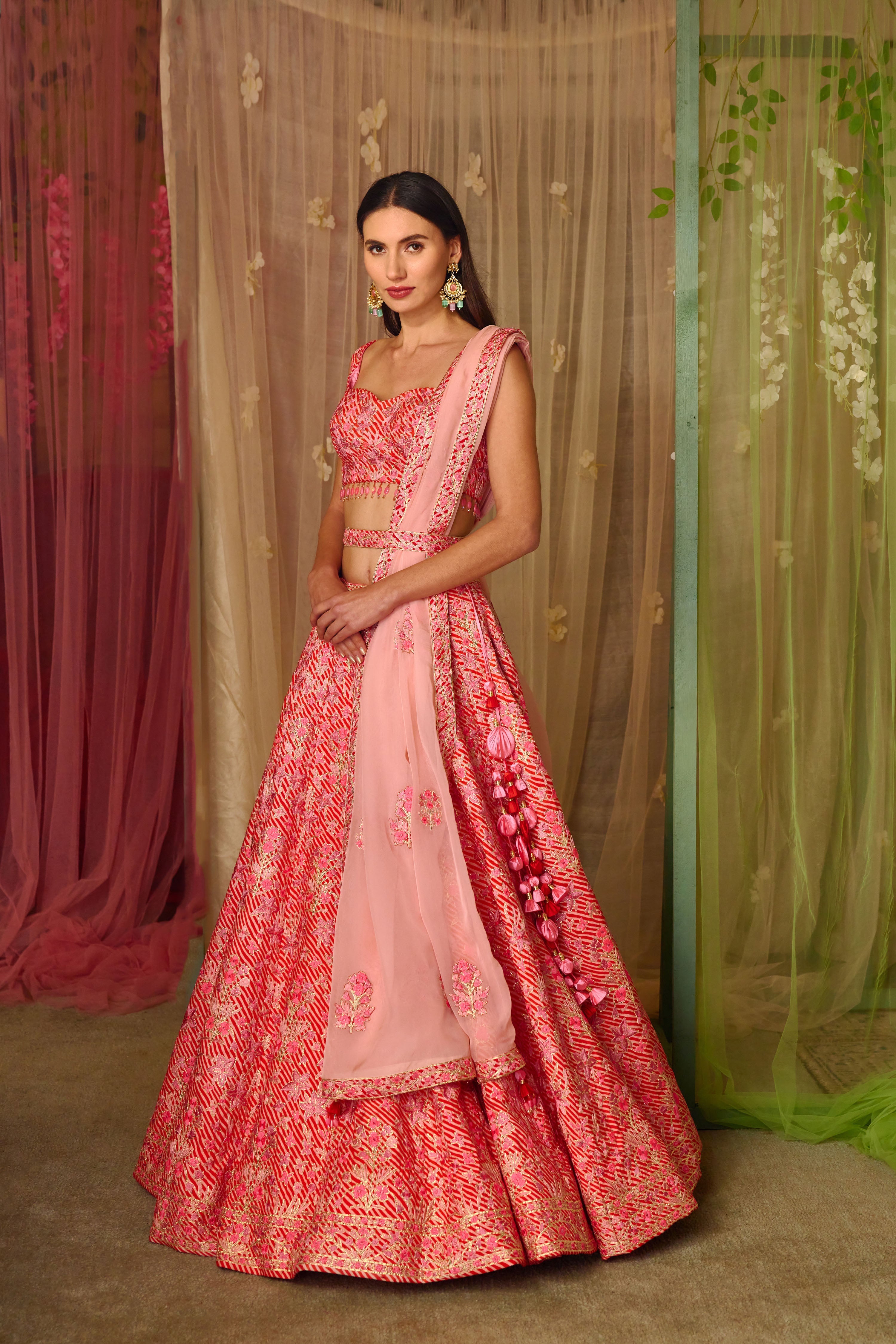 Bright Pink Lehenga Set