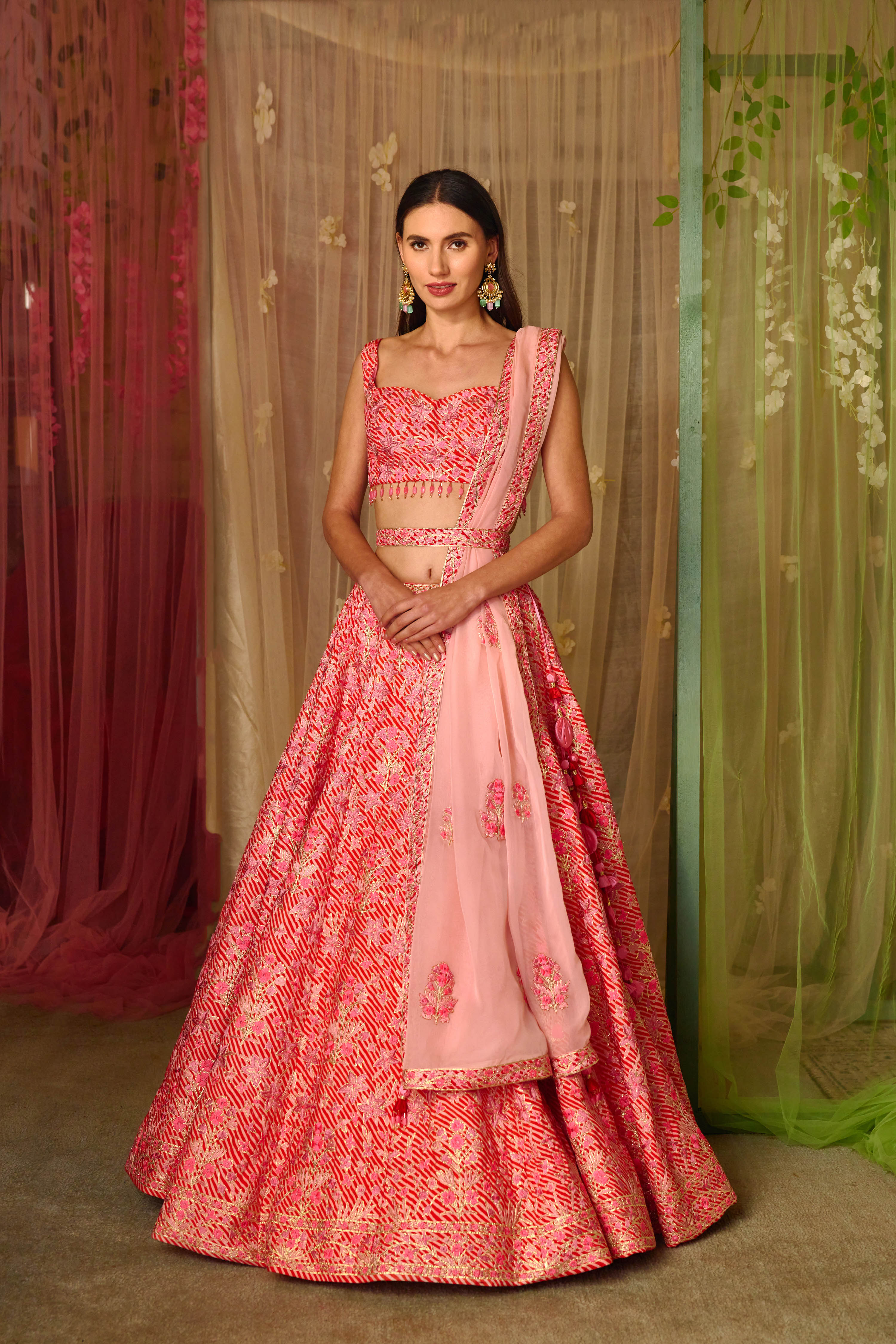 Bright Pink Lehenga Set