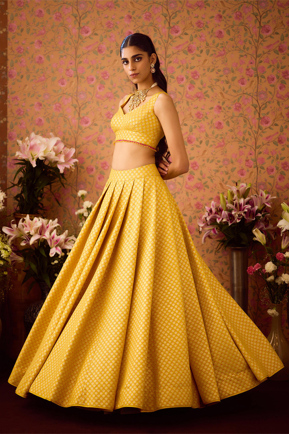 Maize Yellow Lehenga Set