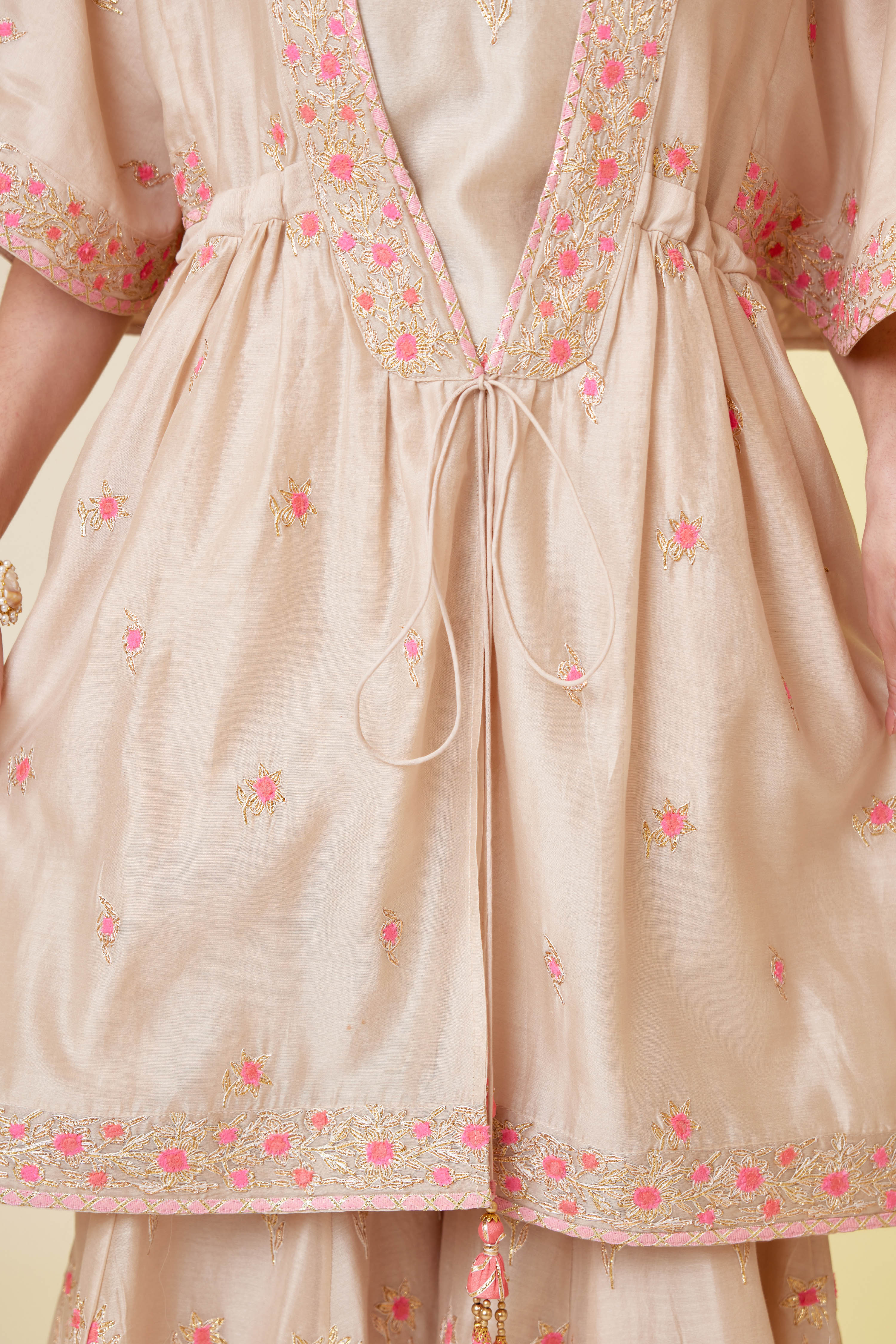 Angora White Skirt Set