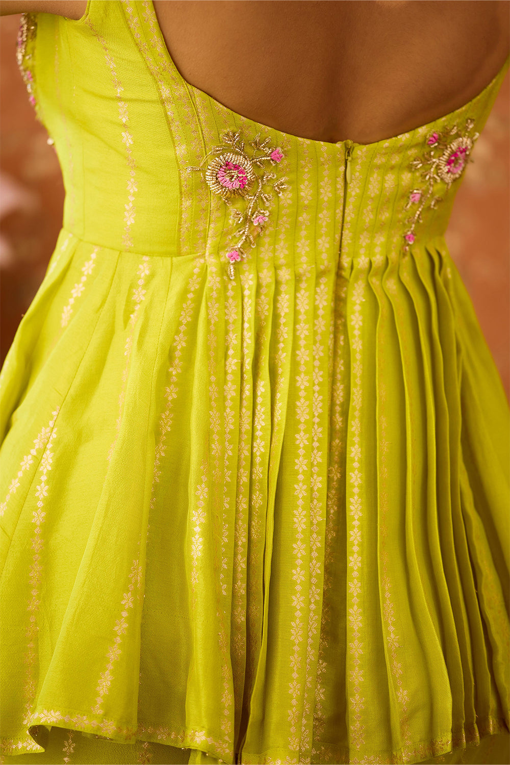 Sunny Lime Green Sharara Set