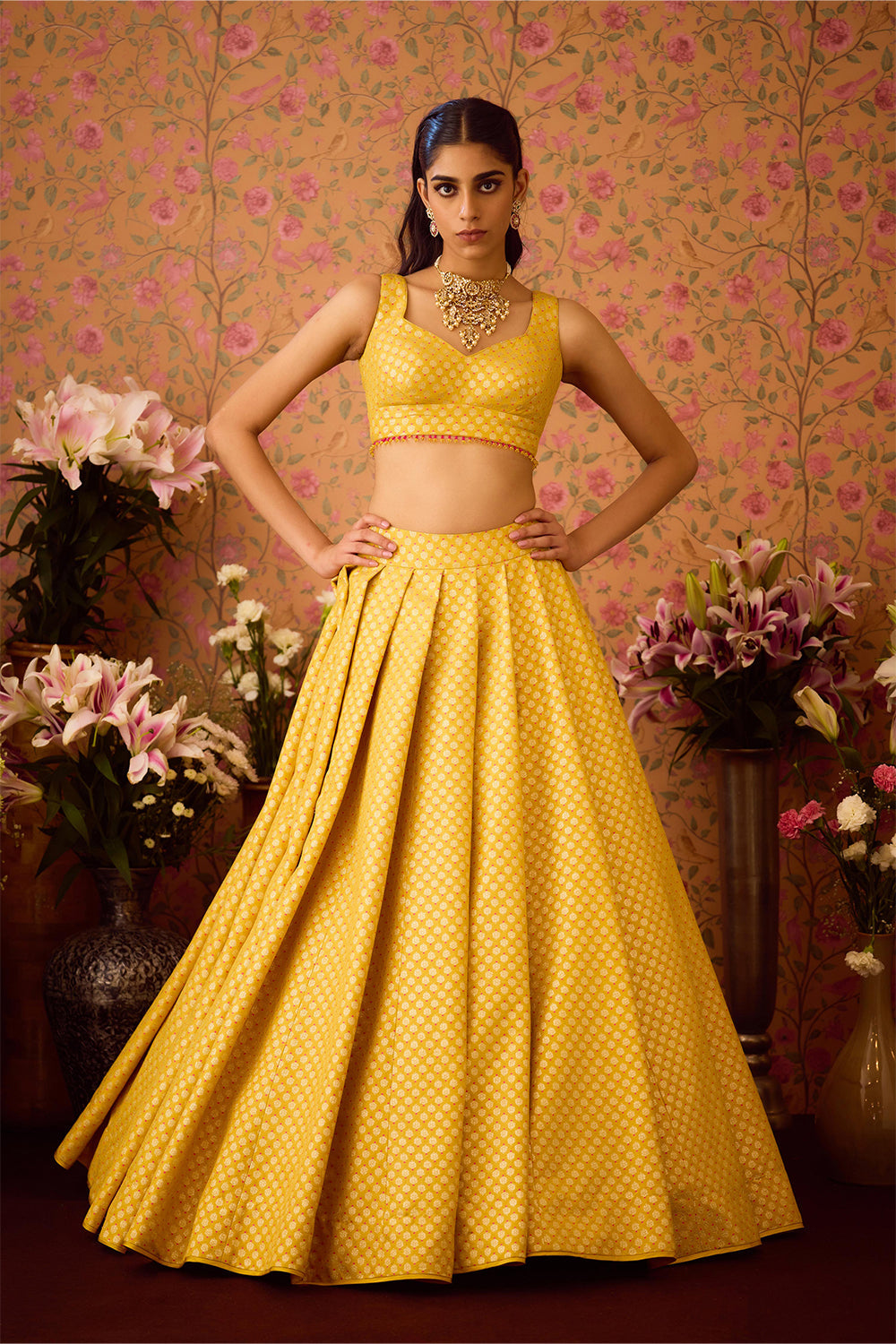 Maize Yellow Lehenga Set