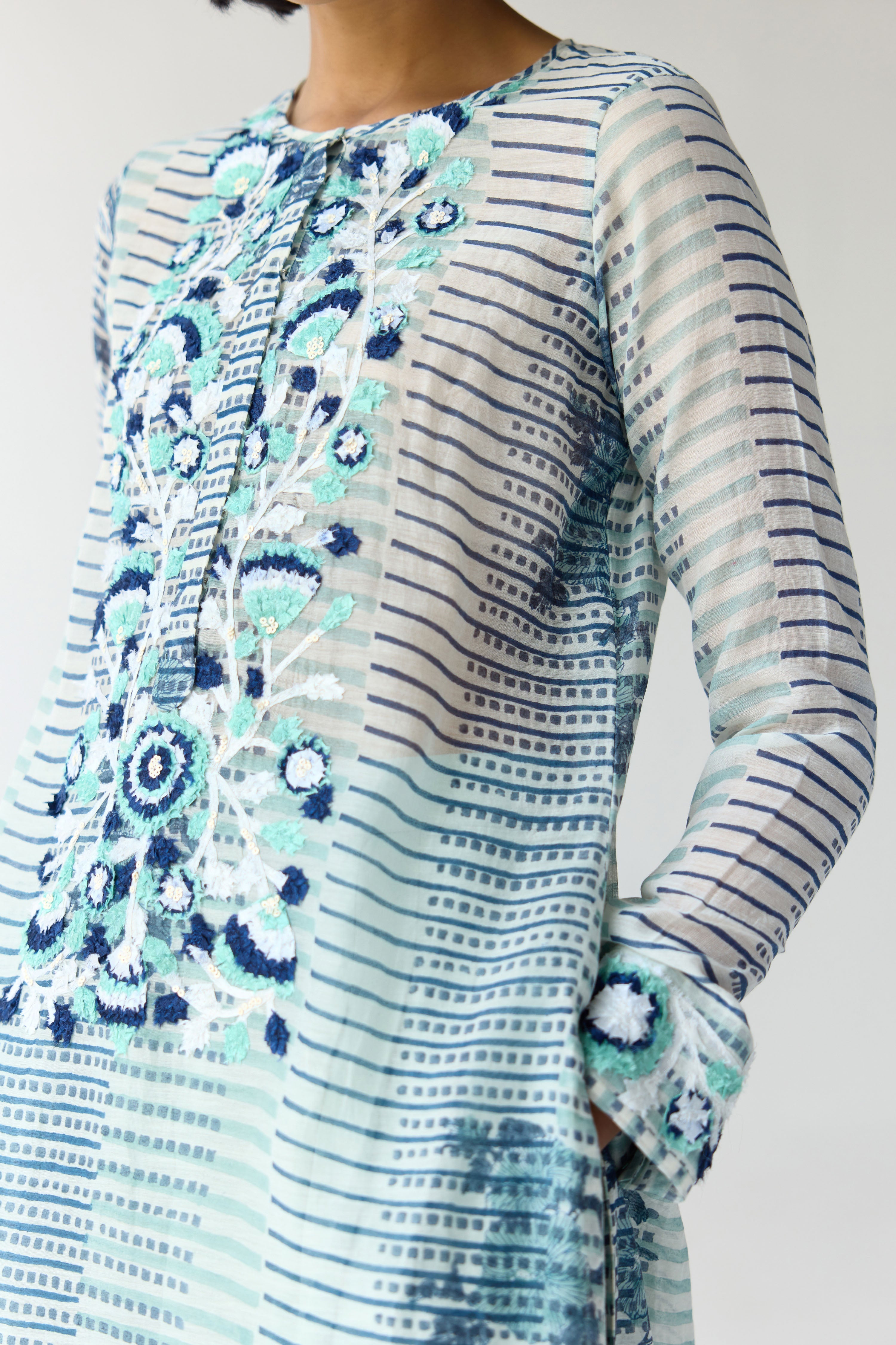 Mist Jade Blue Kurta Set