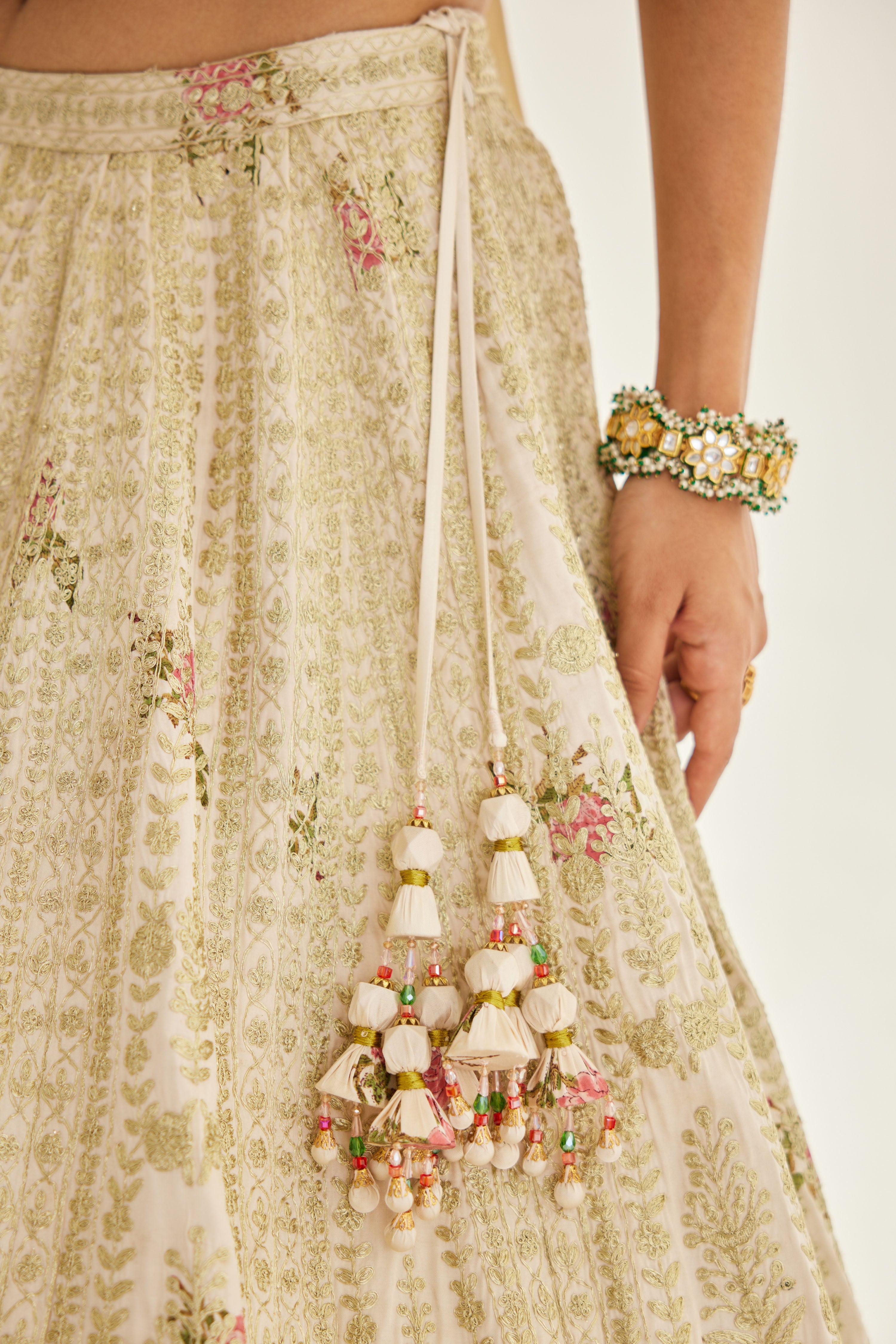 Papyrus White Lehenga Set