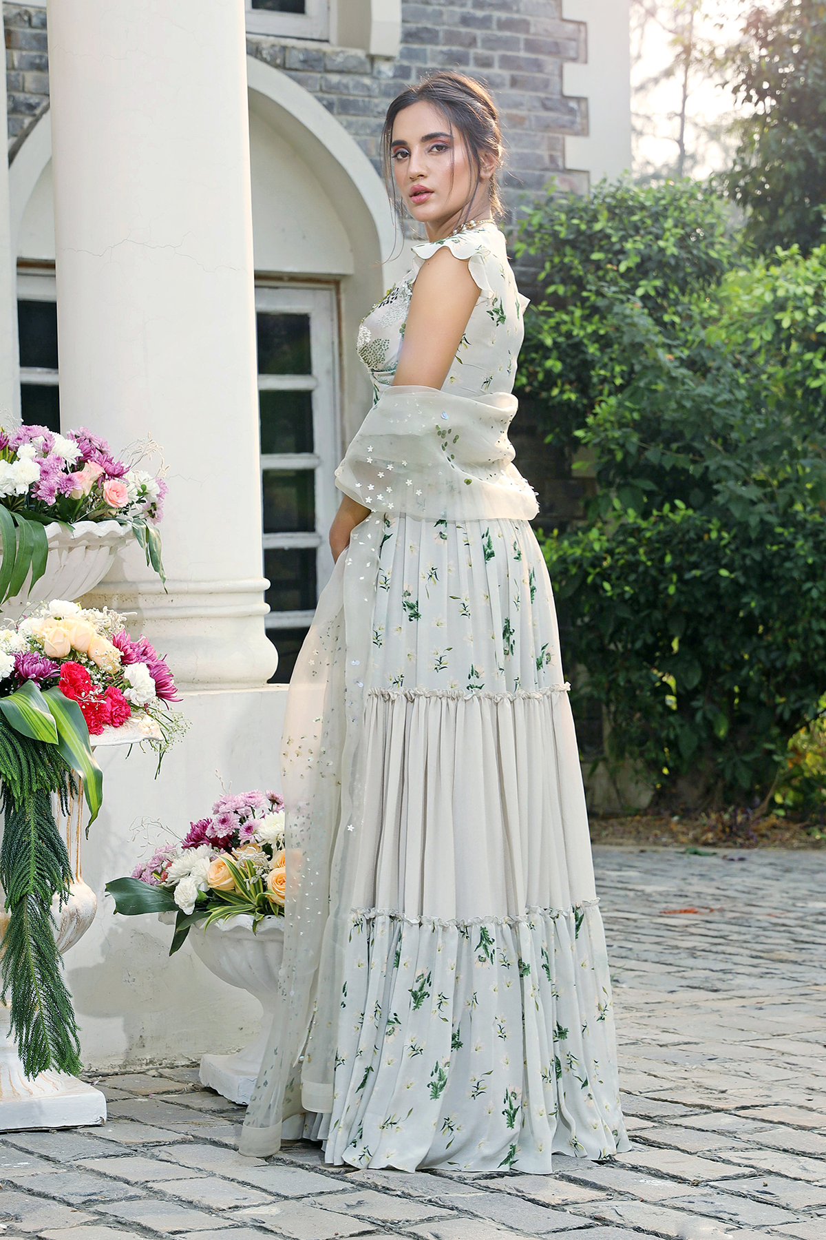 Jade Printed Lehenga Set