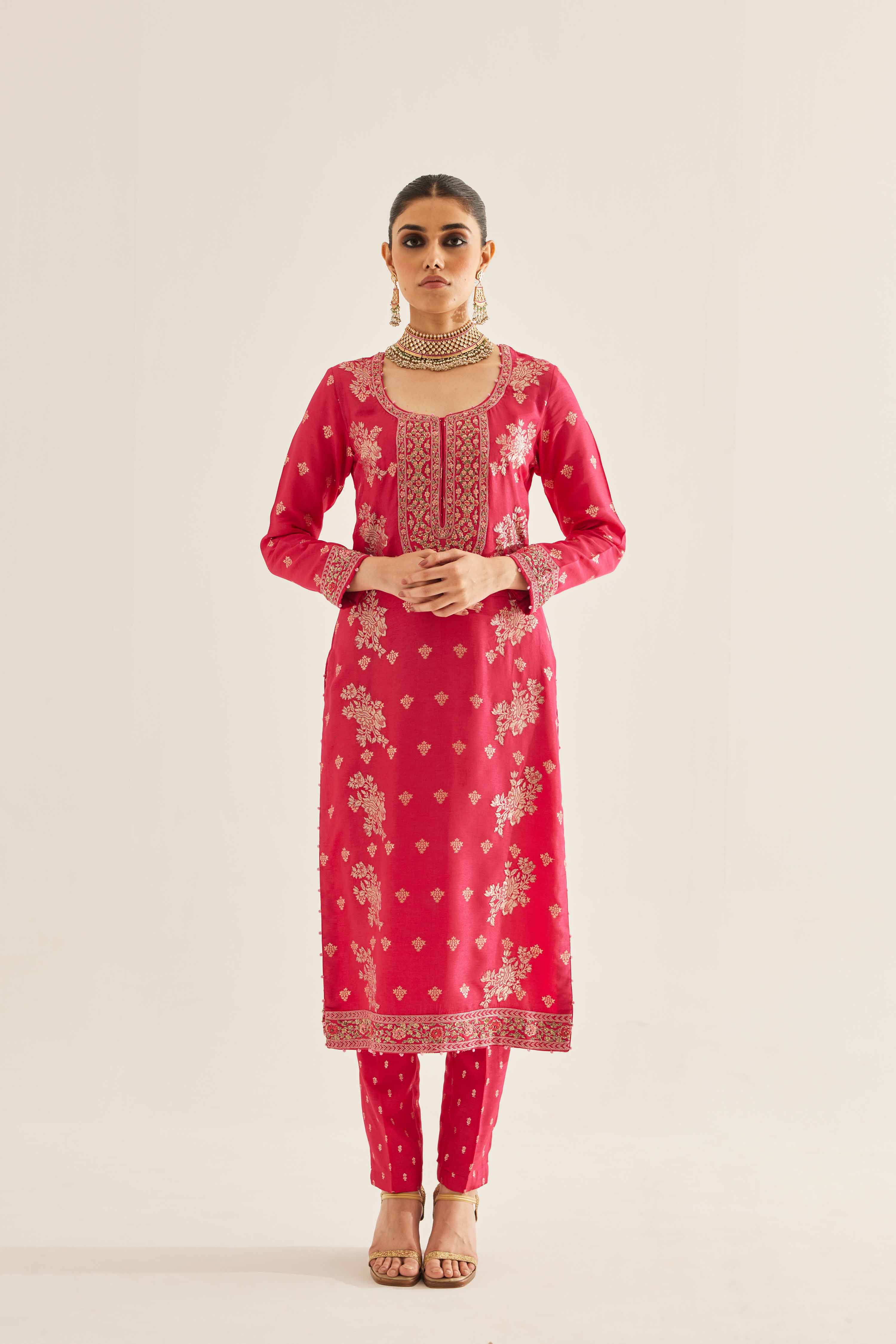 Fuchsia Kurta Set