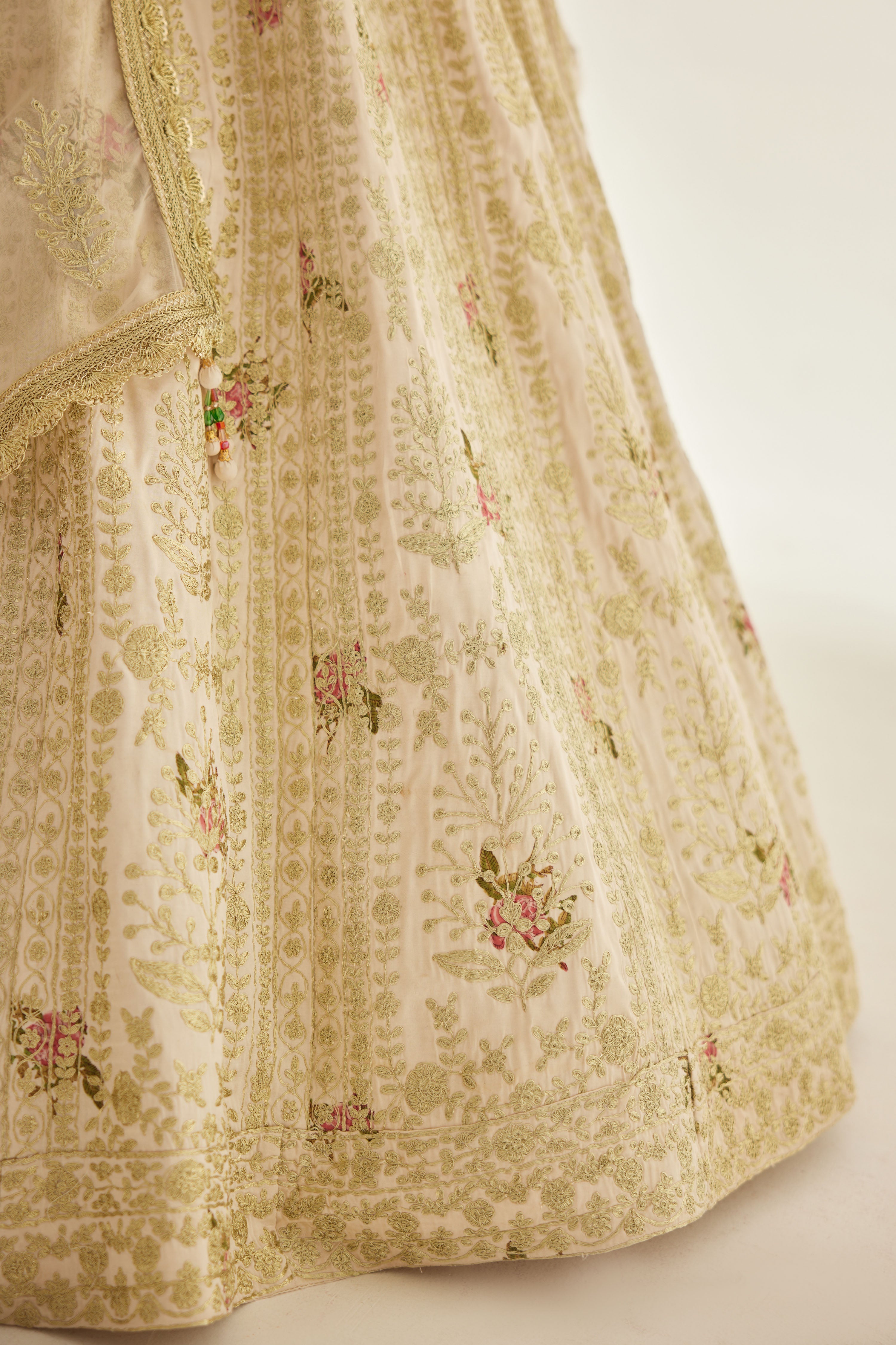 Papyrus White Lehenga Set