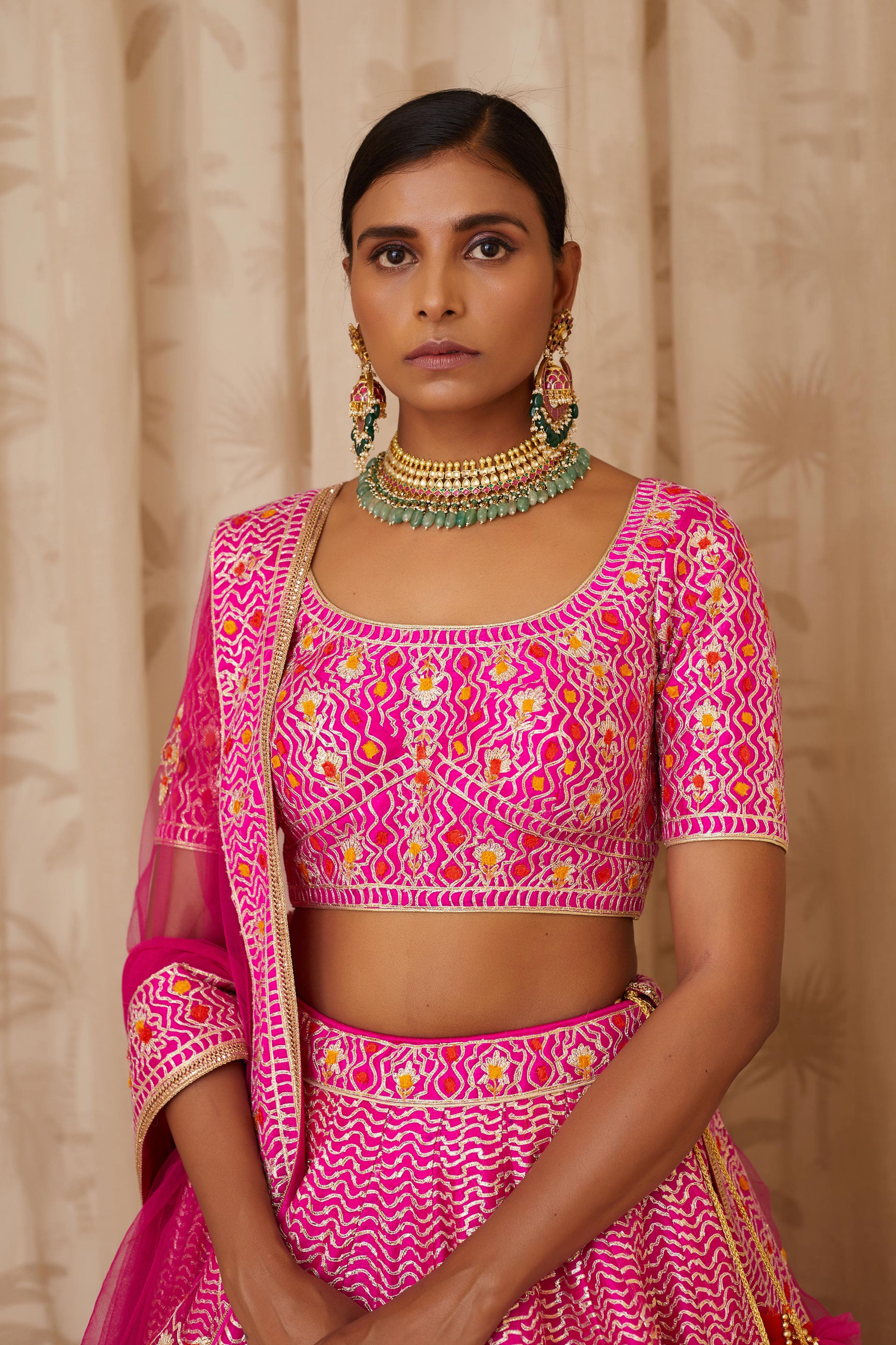 Magenta Pink Lehenga Set
