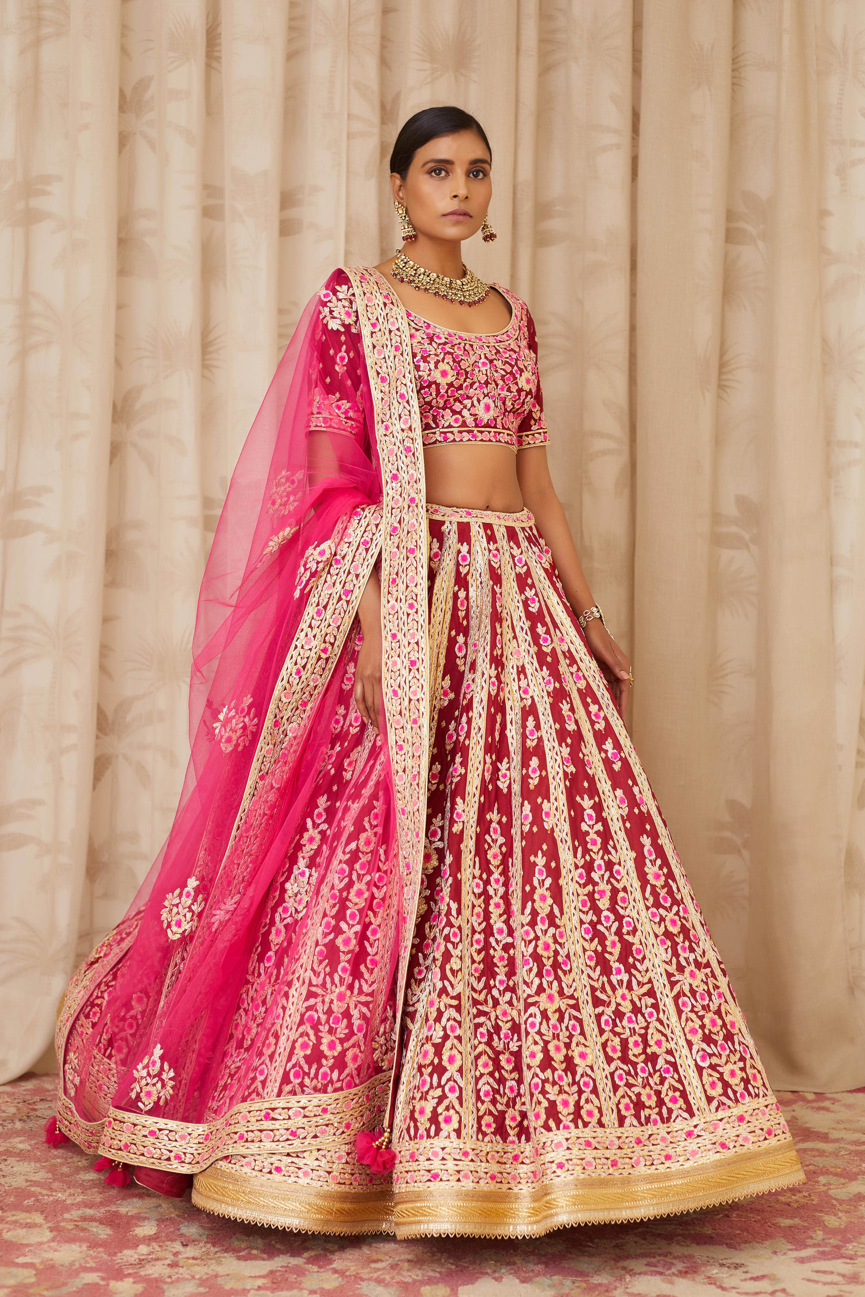 Maroon Lehenga Set