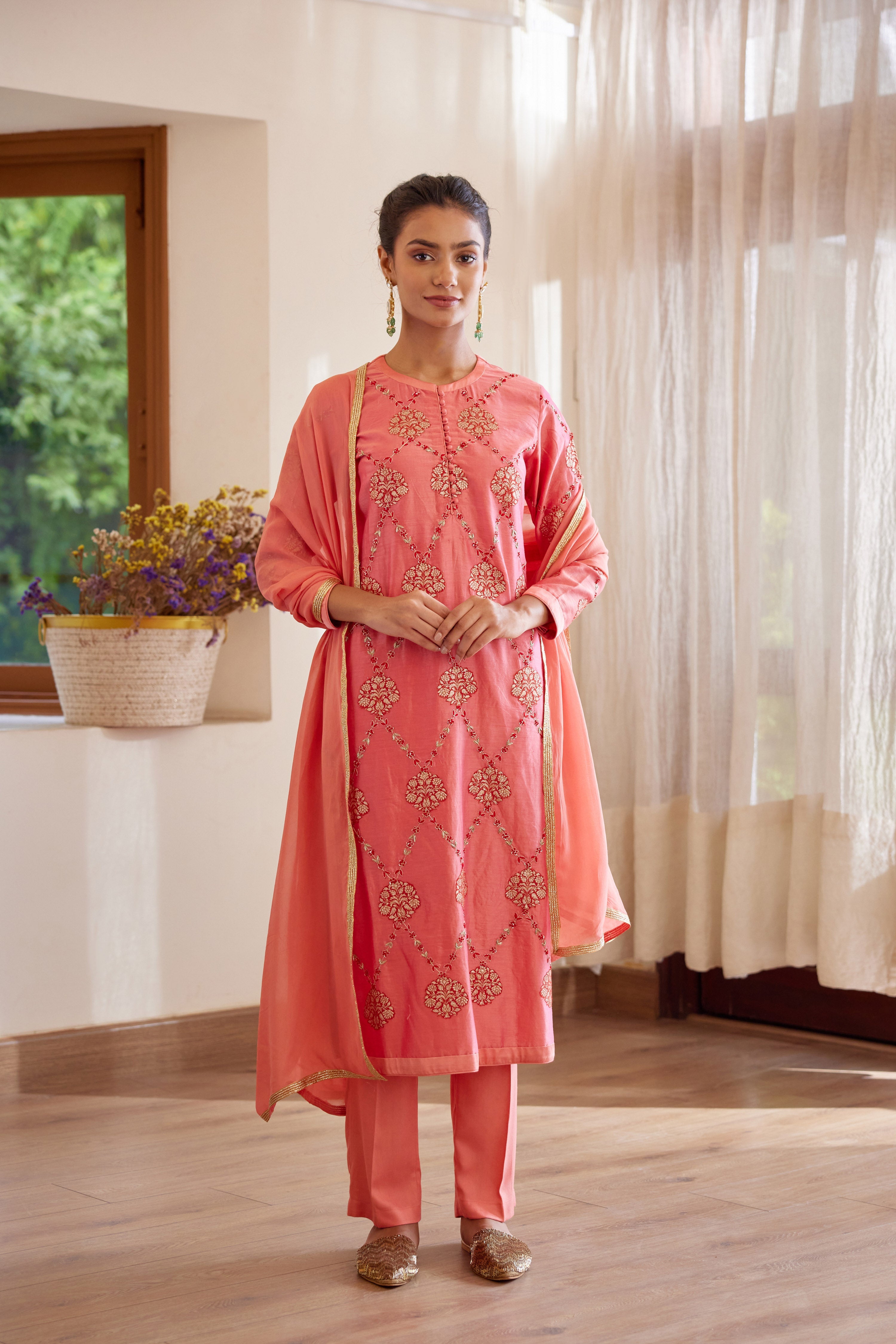 Rose Pink Kurta Set