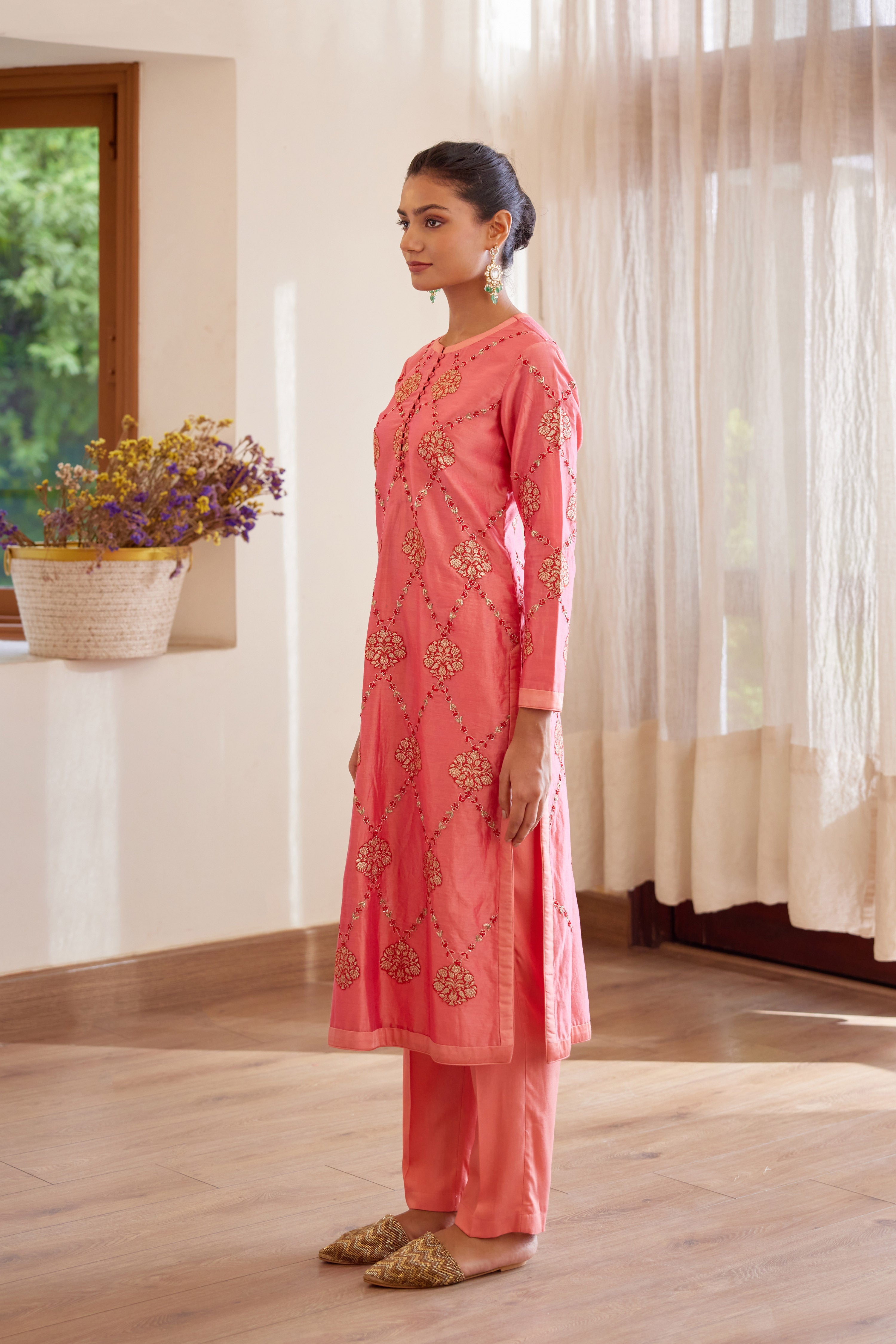 Rose Pink Kurta Set