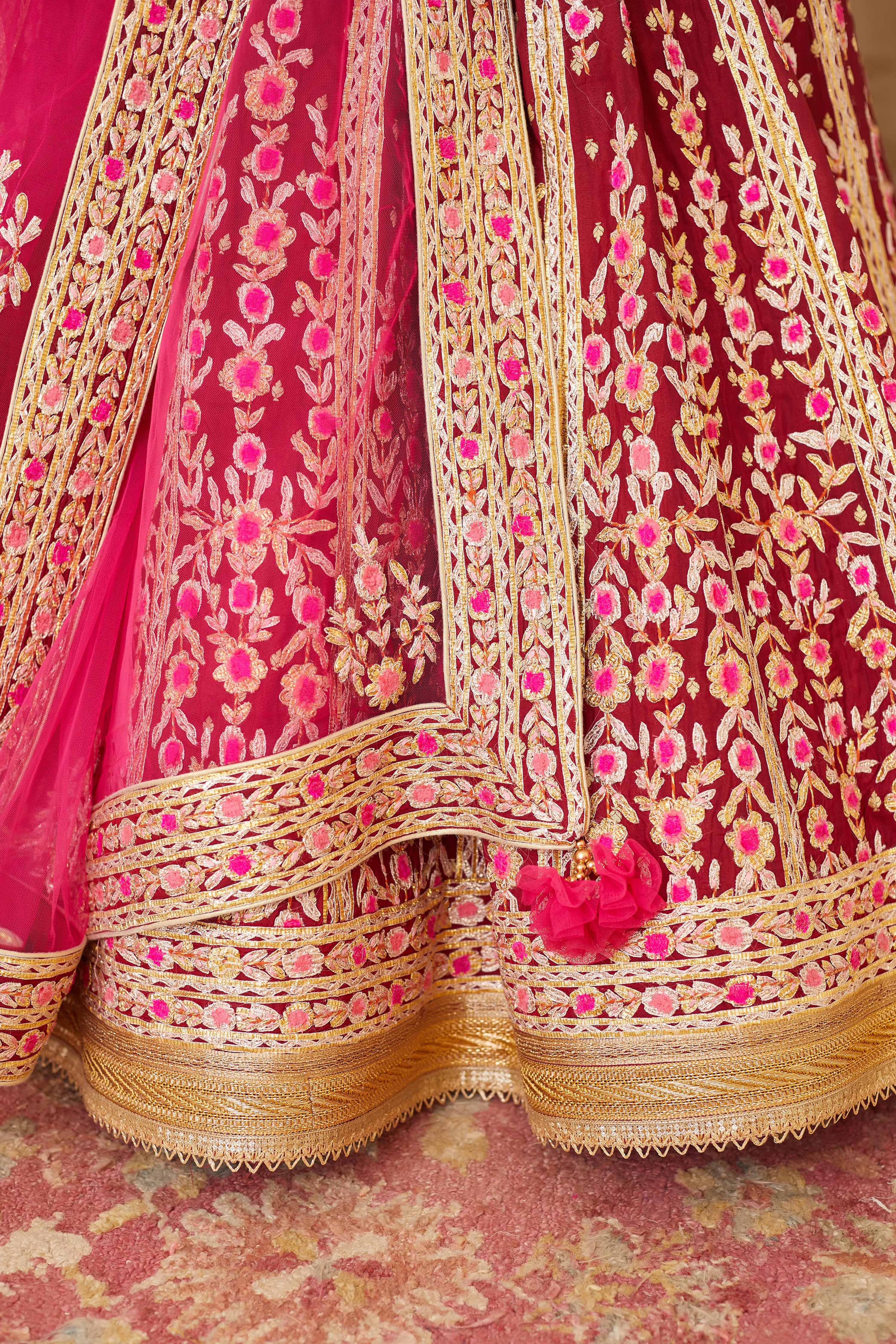Maroon Lehenga Set