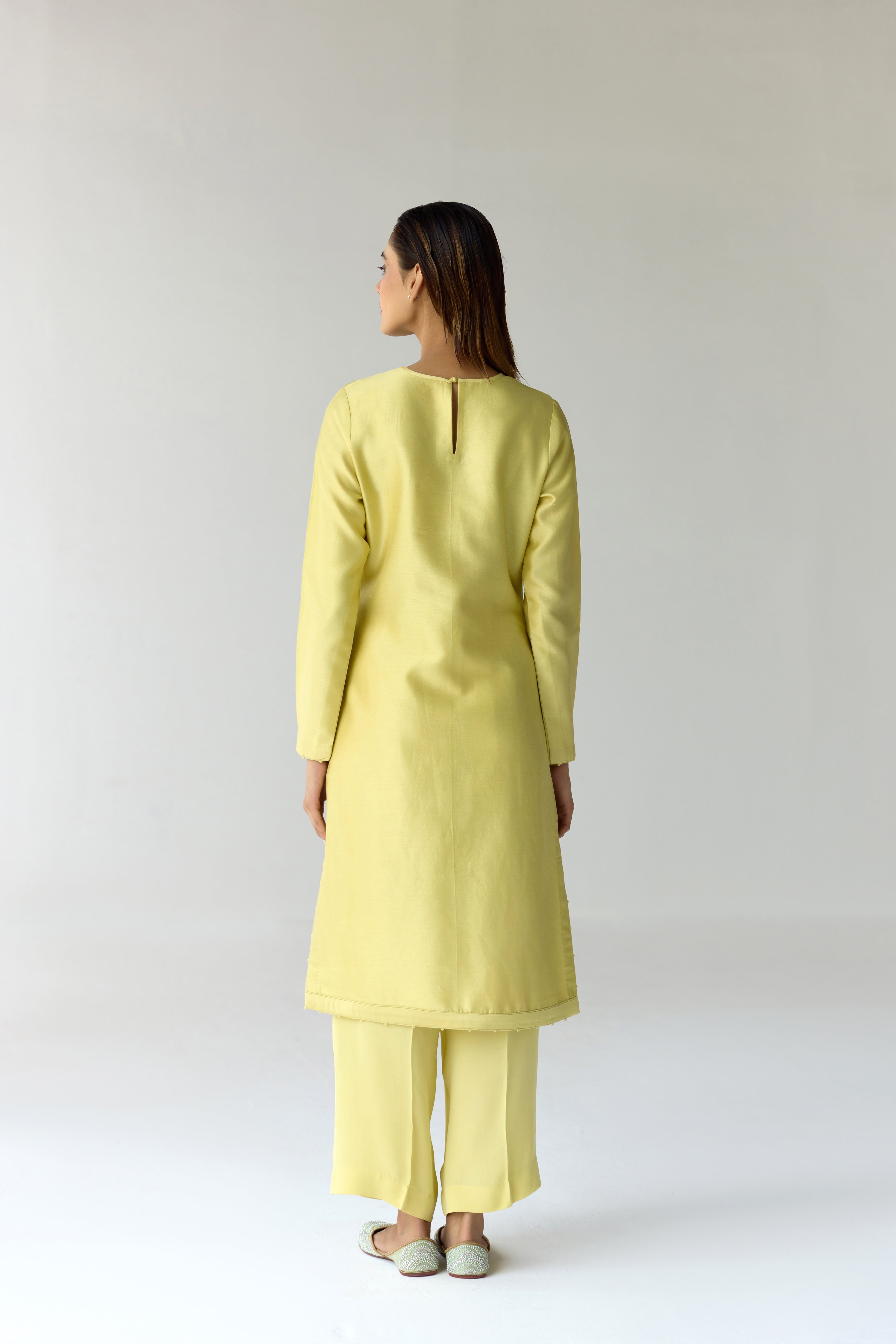 Custard Yellow Kurta Set