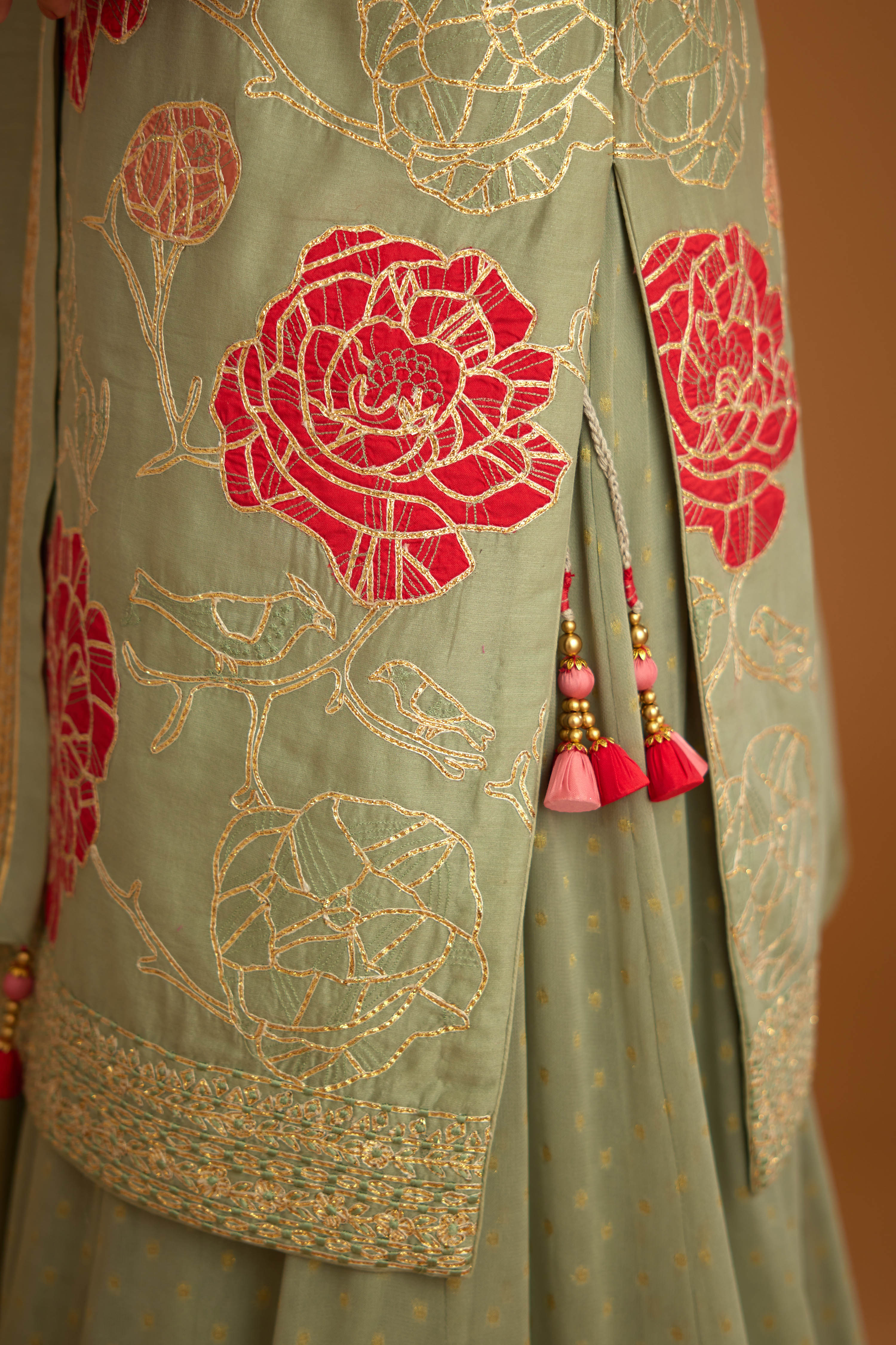 Smokey Blue Sharara Set